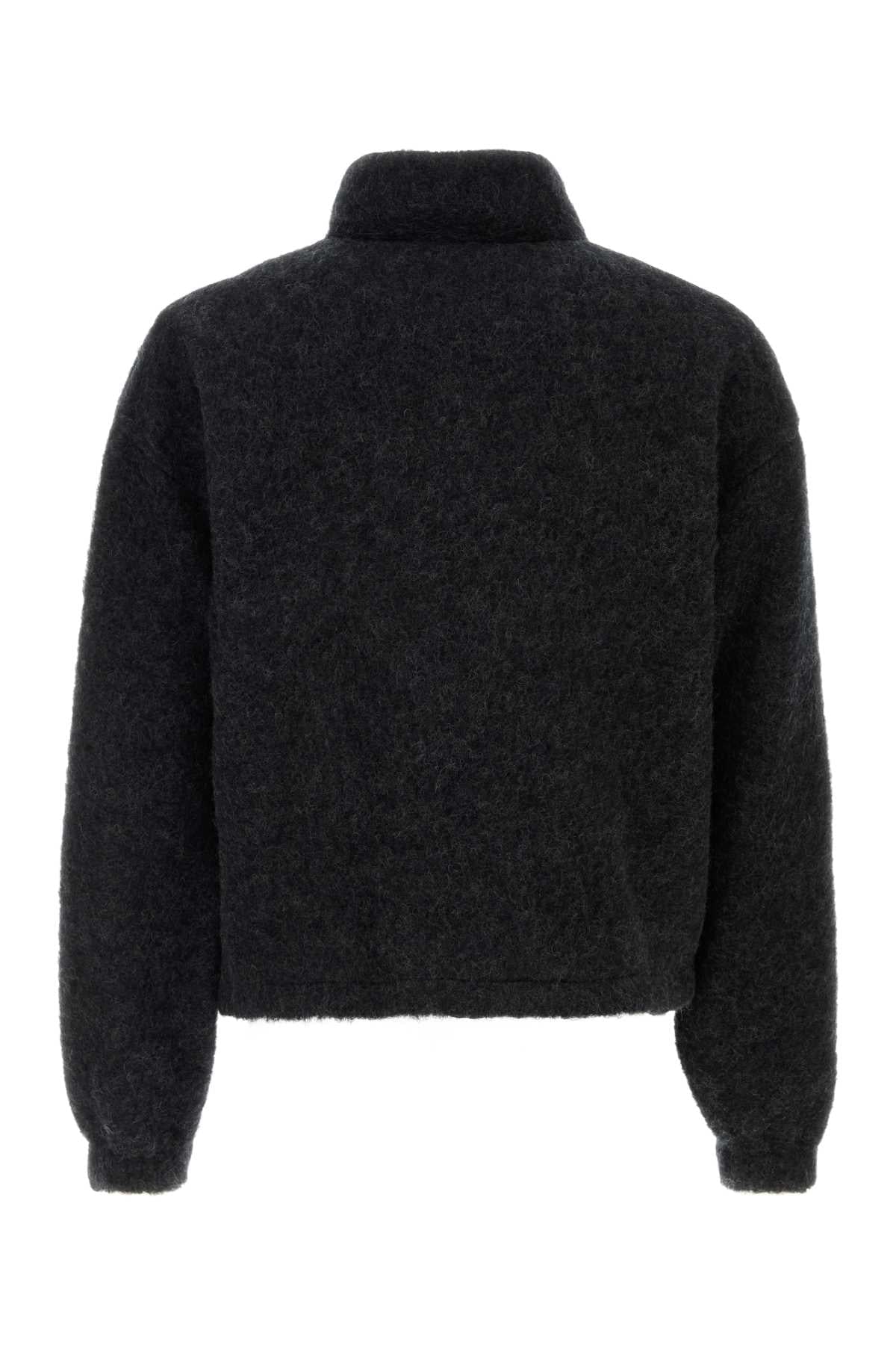 Jil Sander Men Charcoal Wool Blend Sweatshirt JIL SANDER