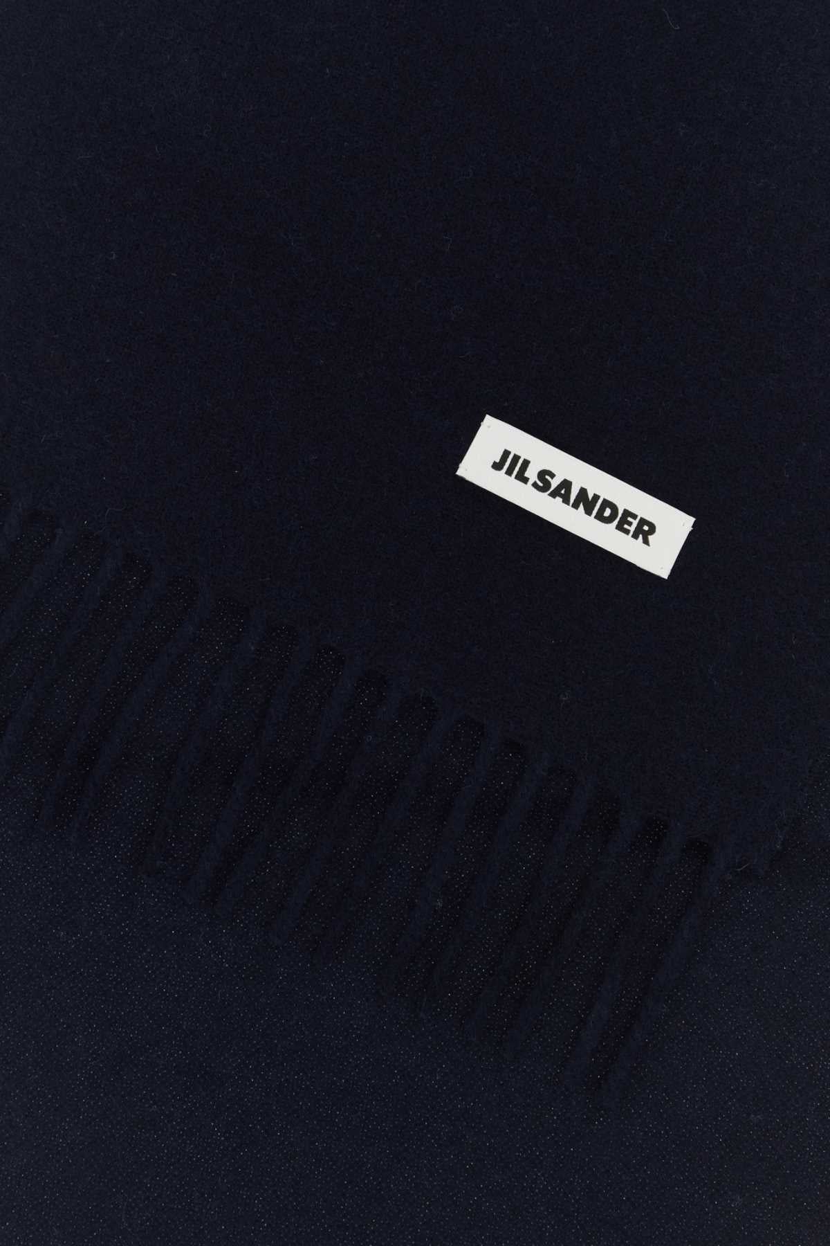 Jil Sander Men Midnight Blue Wool Scarf JIL SANDER