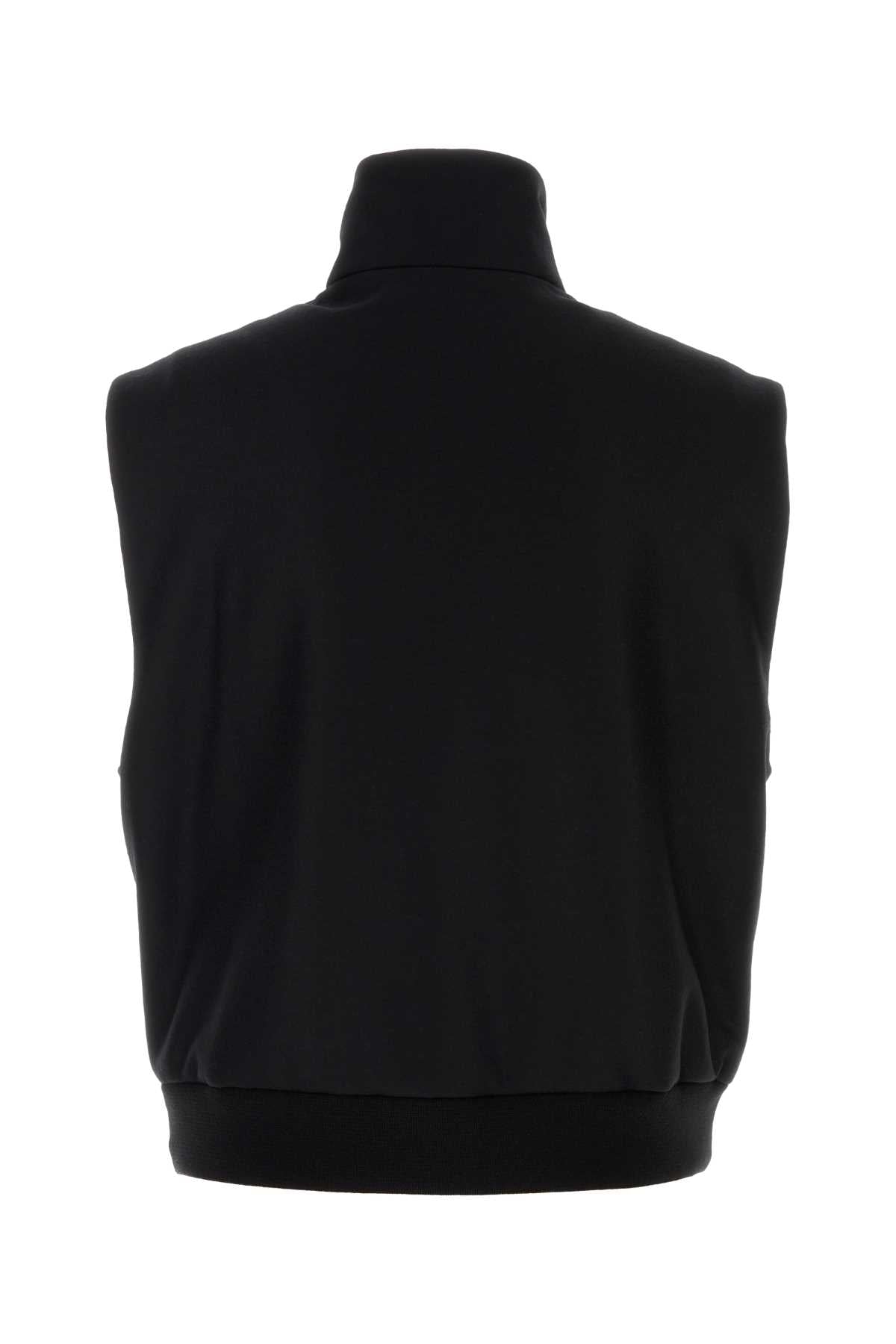 Jil Sander Men Black Wool Vest JIL SANDER