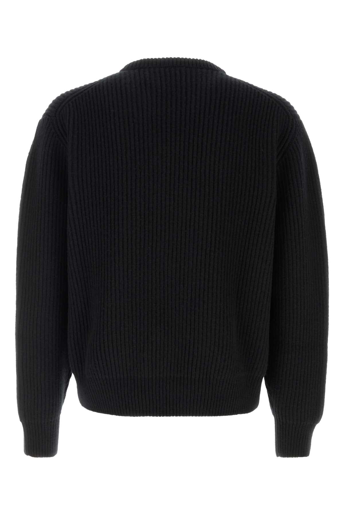 Jil Sander Men Black Wool Sweater JIL SANDER
