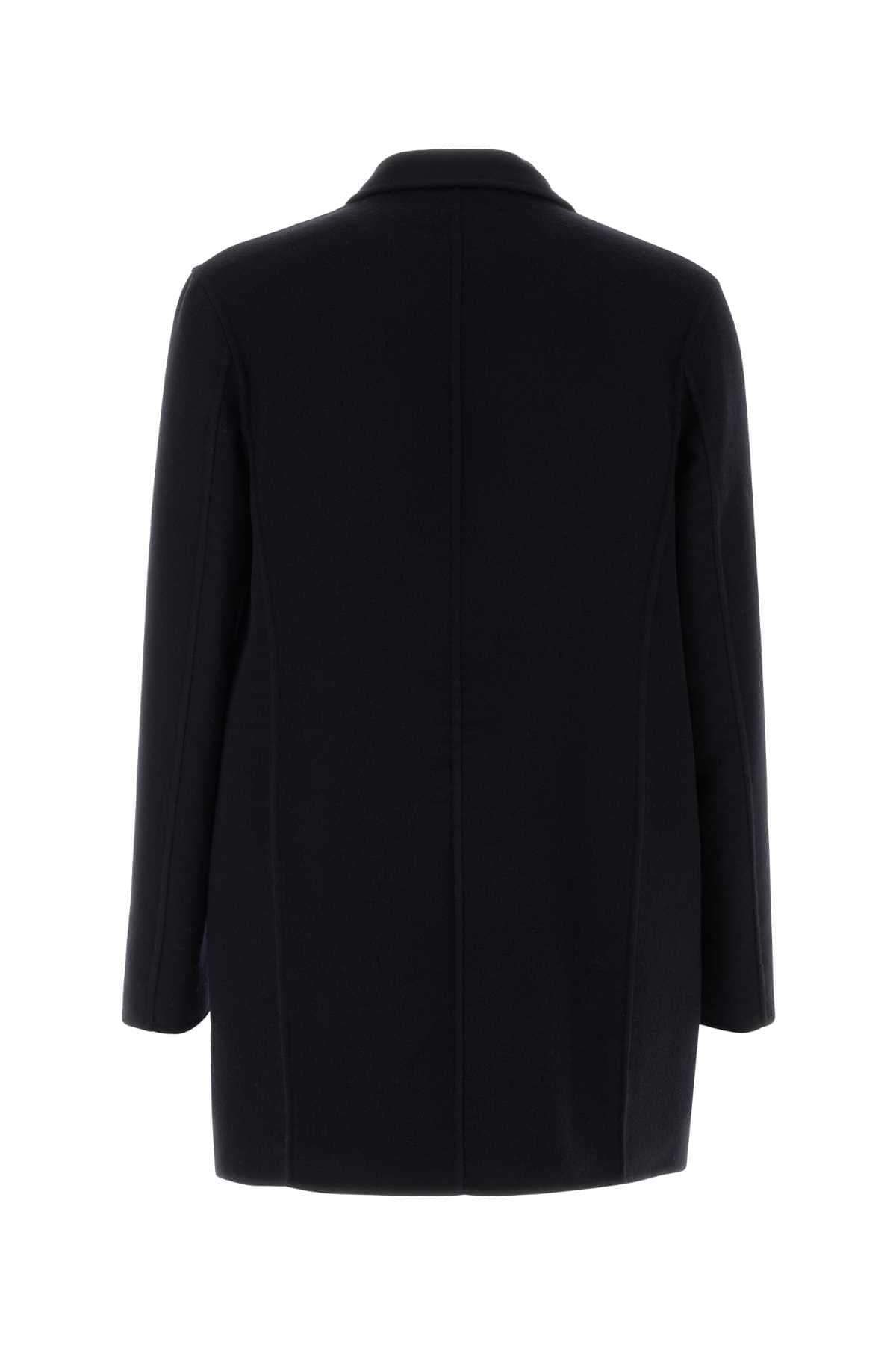 Jil Sander Men Midnight Blue Cashmere Blend Coat JIL SANDER