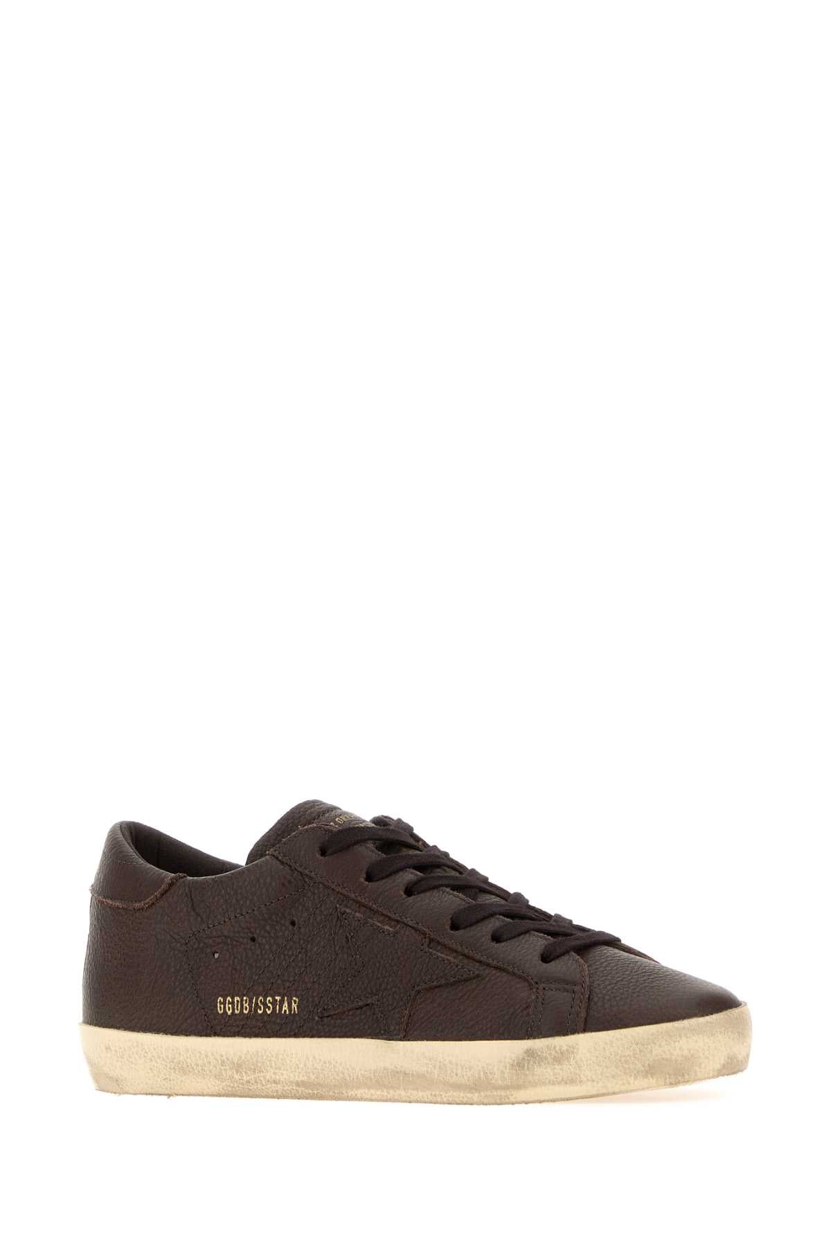 Golden Goose Deluxe Brand Women Brown Leather Super-Star Sneakers GOLDEN GOOSE