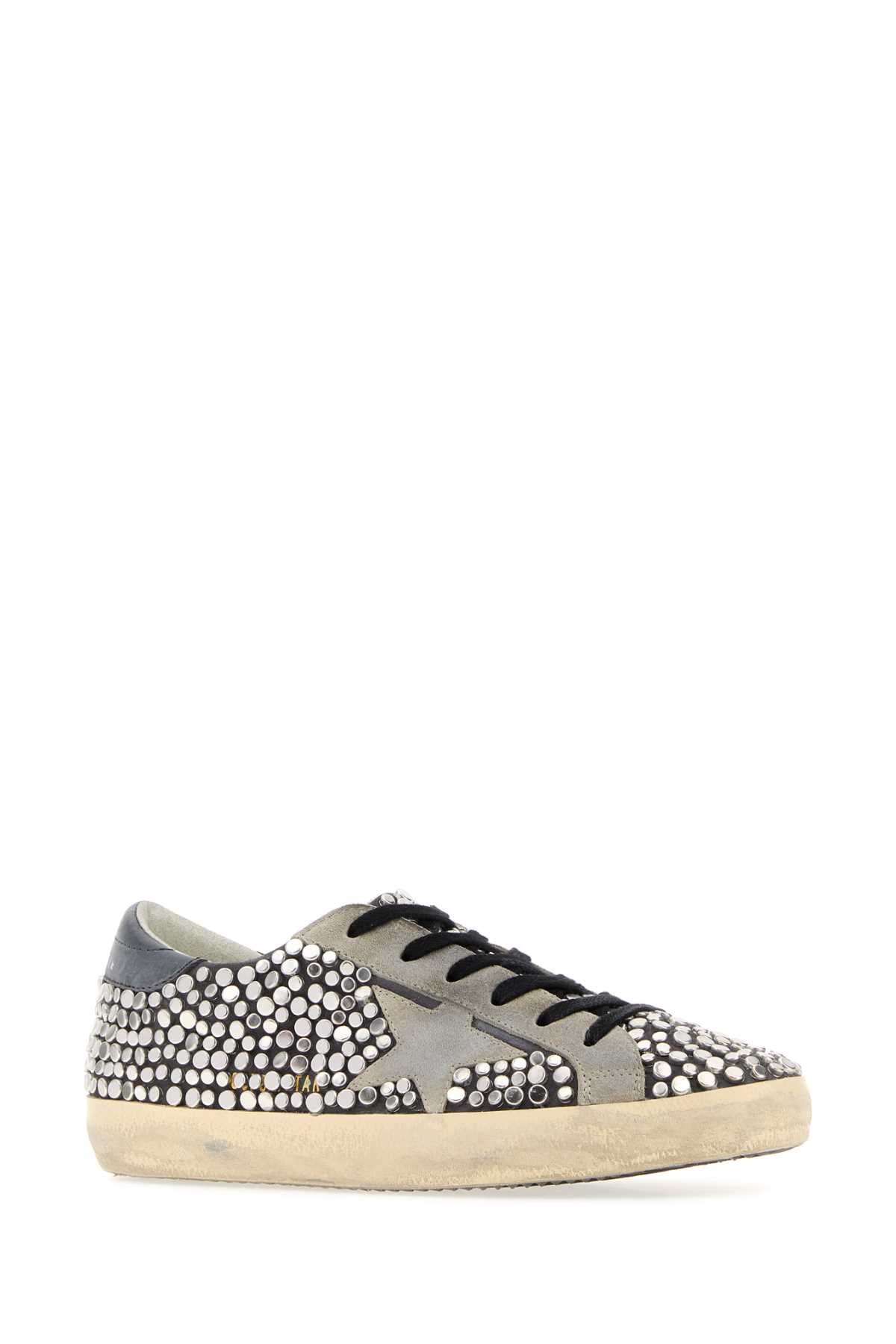 Golden Goose Deluxe Brand Women Embellished Leather Super-Star Sneakers GOLDEN GOOSE