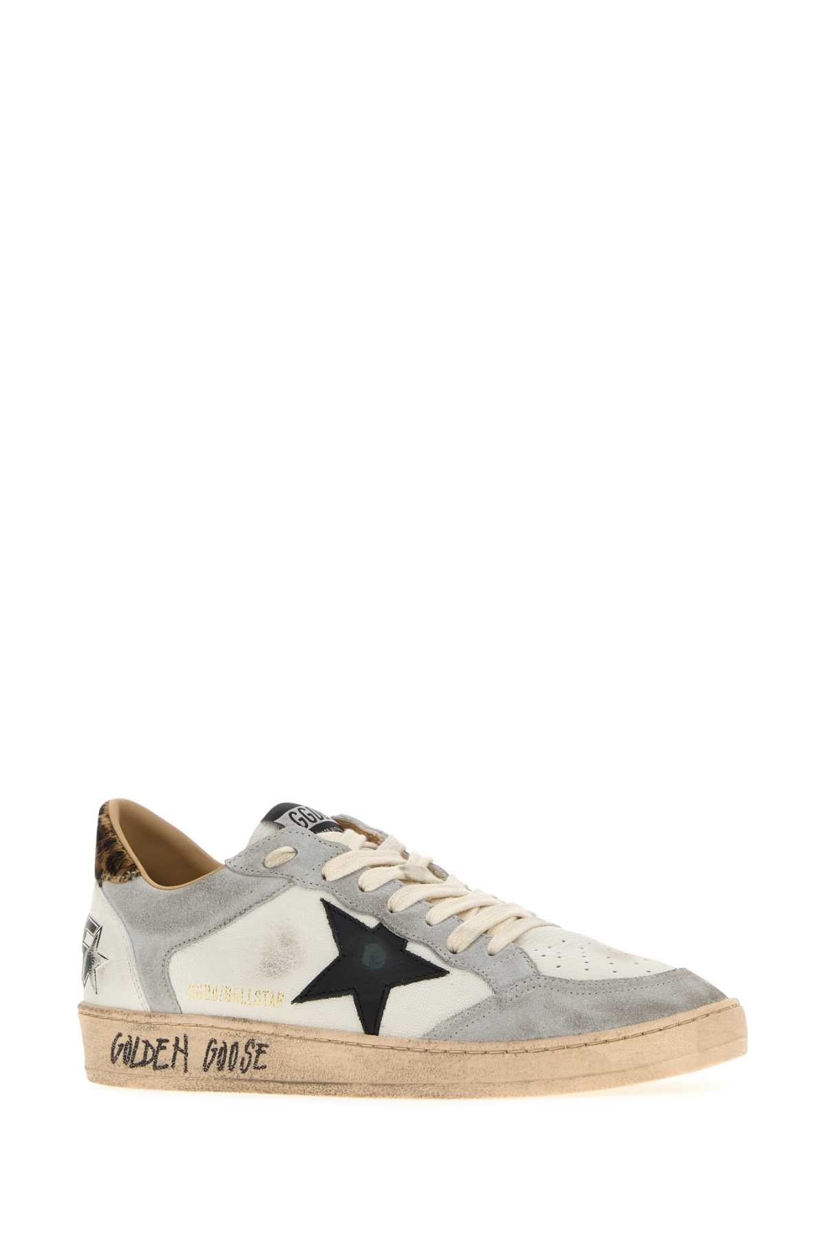 Golden Goose Deluxe Brand Men Two-Tone Leather And Suede Ball Star Sneakers GOLDEN GOOSE