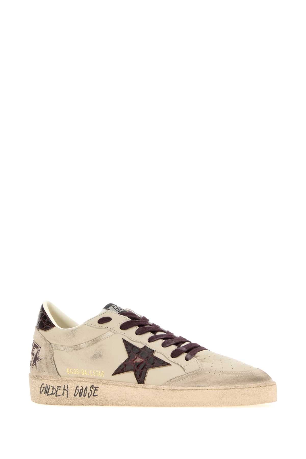 Golden Goose Deluxe Brand Men Chalk Leather Ball Star Sneakers GOLDEN GOOSE