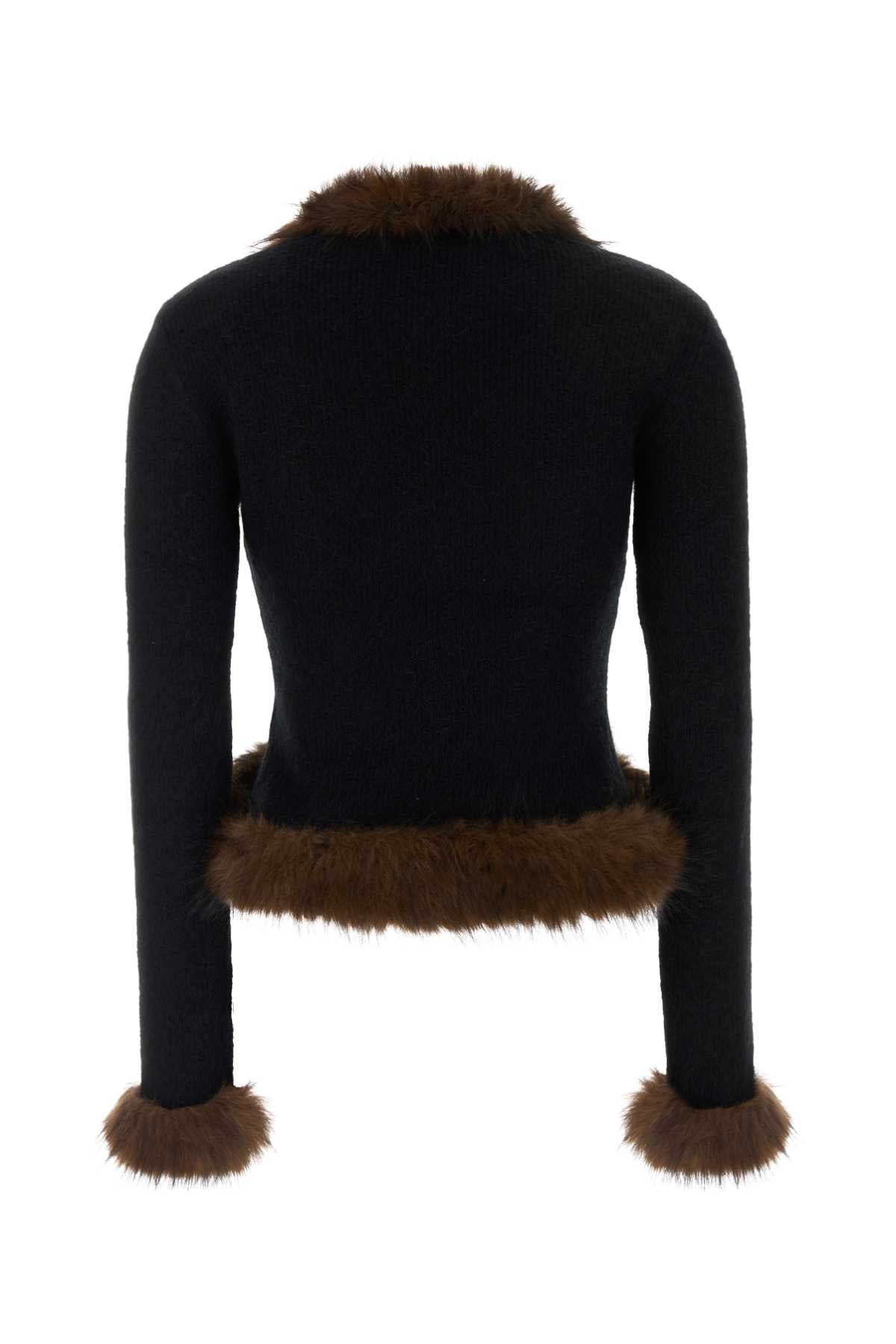 Self Portrait Women Black Knit Cardigan SELF-PORTRAIT