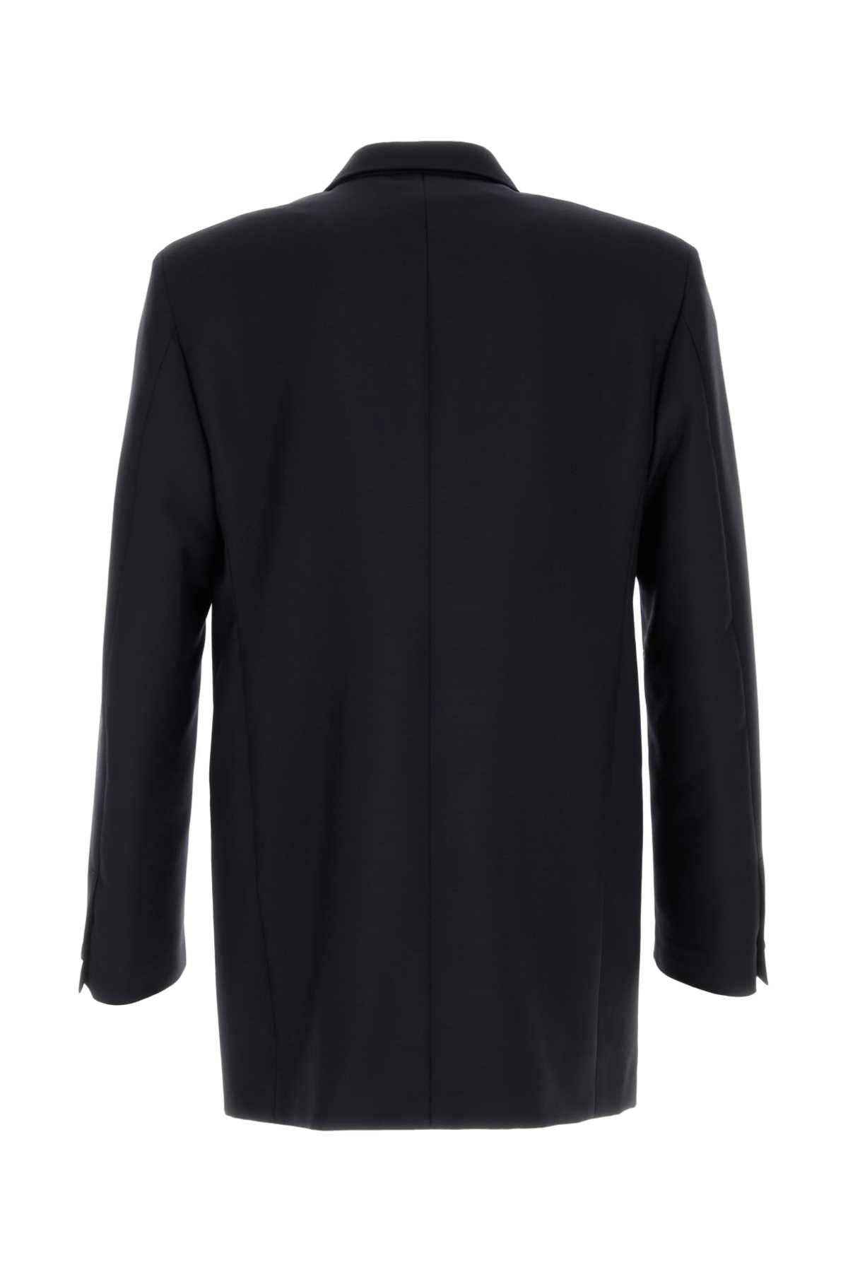 Jil Sander Men Midnight Blue Wool Blend Blazer JIL SANDER