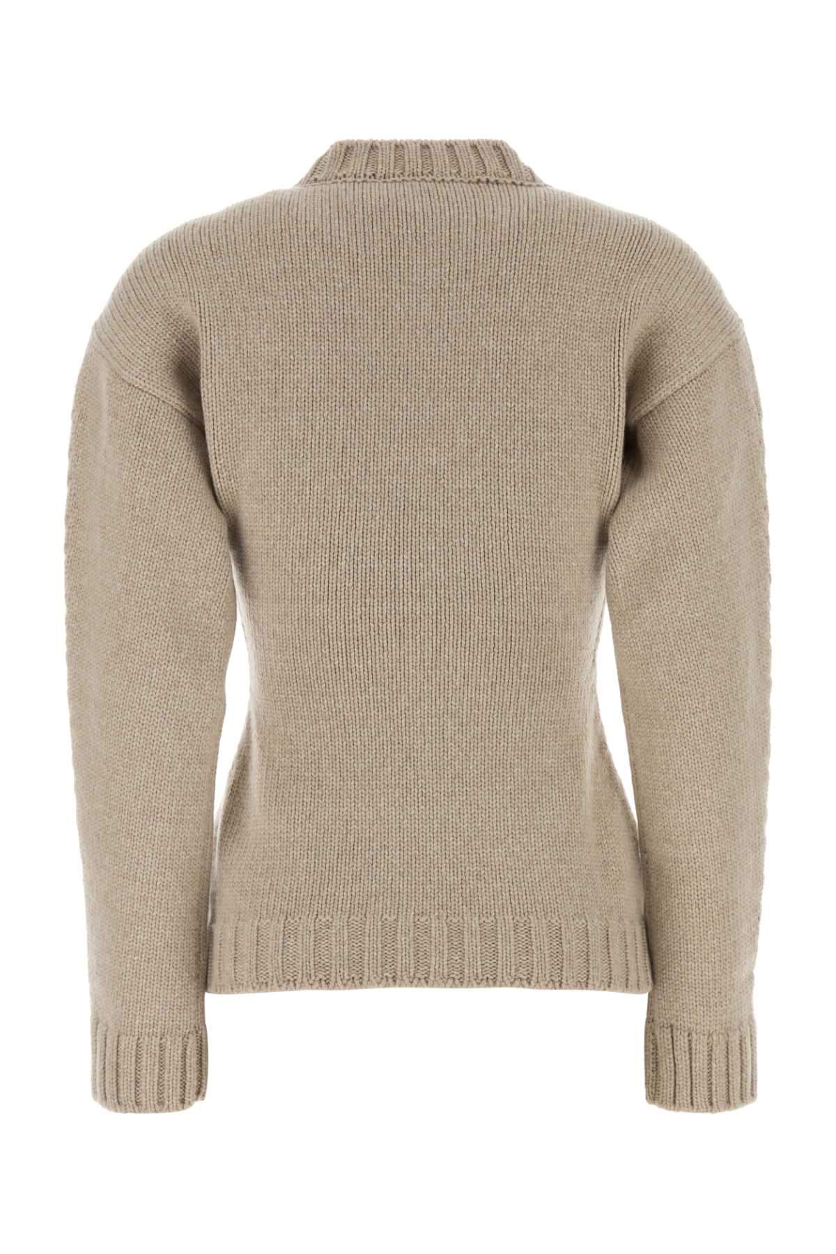 Jil Sander Women Sand Cashmere Sweater JIL SANDER