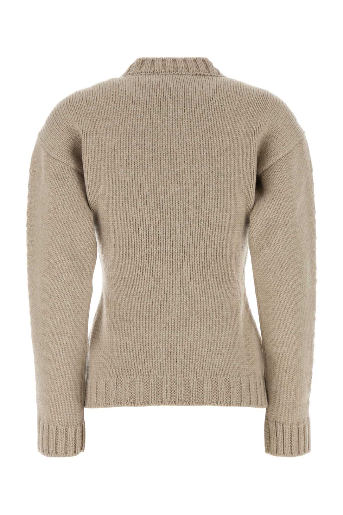 Jil Sander Women Sand Cashmere Sweater JIL SANDER