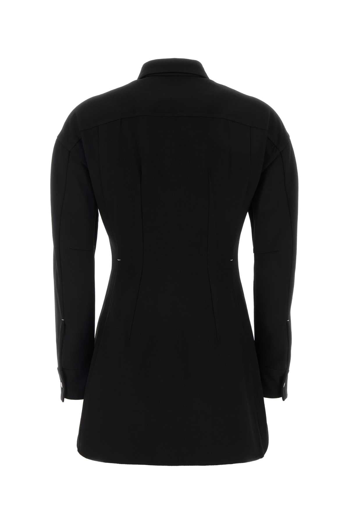 Jil Sander Women Black Wool Blend Shirt JIL SANDER