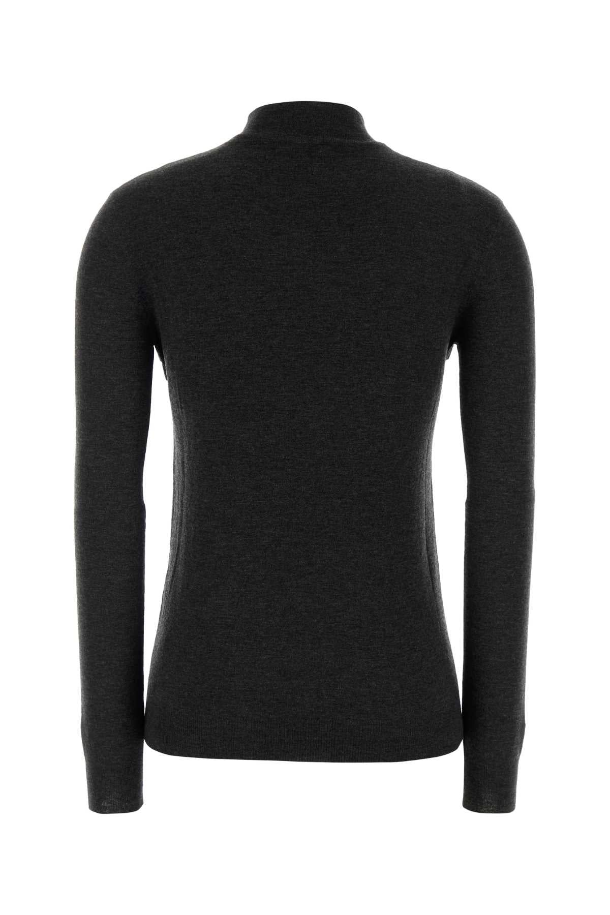 Jil Sander Women Charcoal Wool Blend Sweater JIL SANDER
