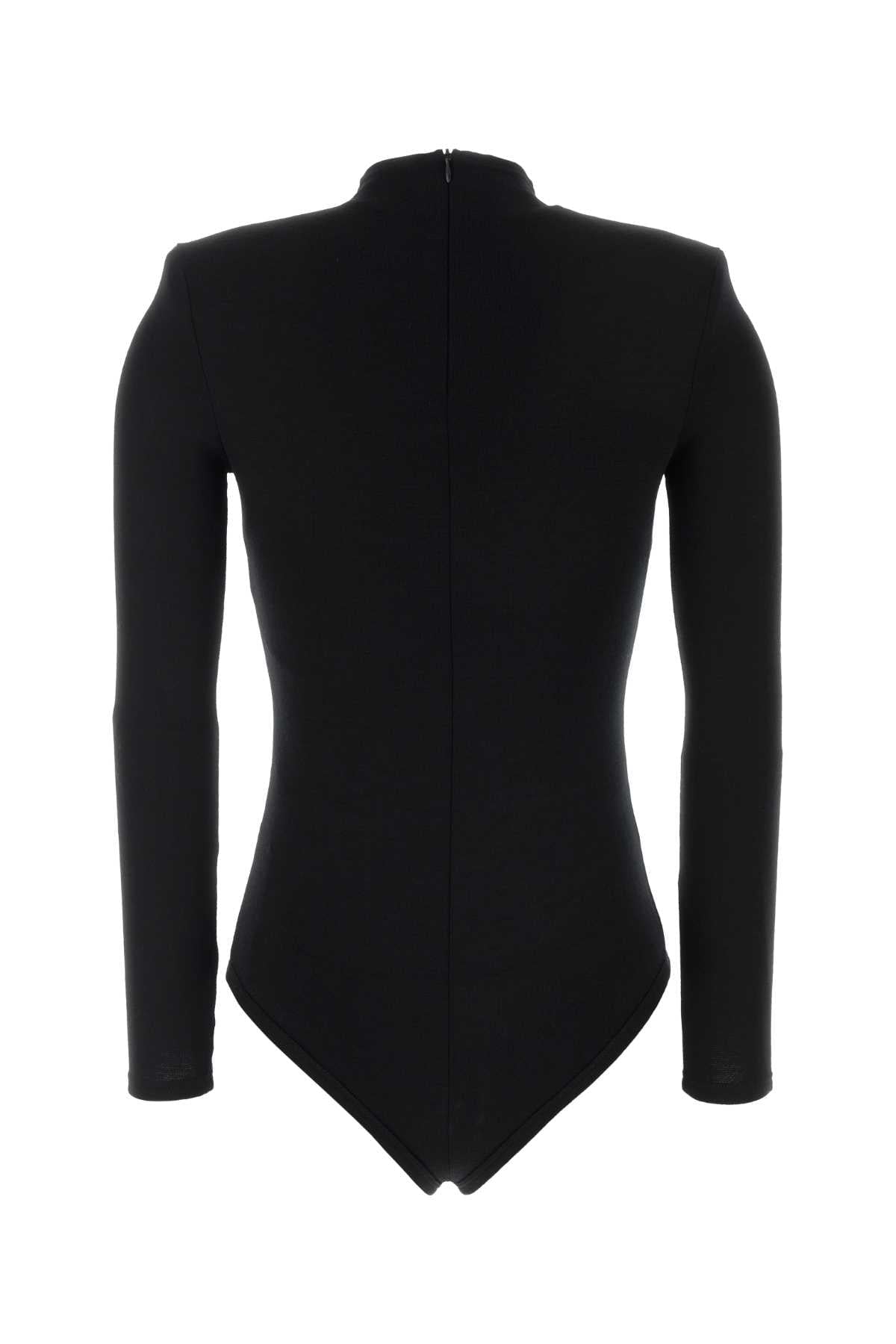 Jil Sander Women Black Wool Bodysuit JIL SANDER