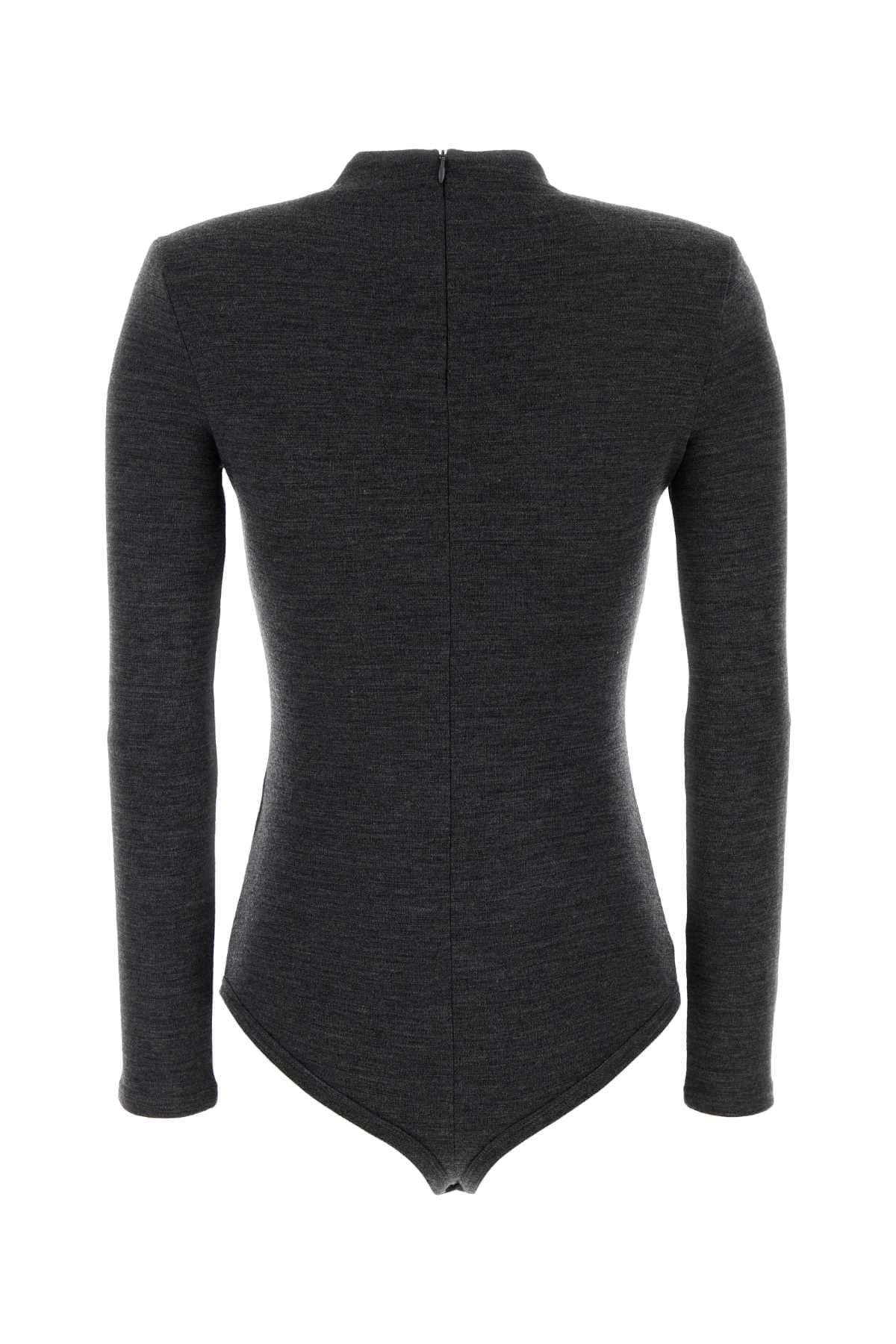 Jil Sander Women Charcoal Wool Bodysuit JIL SANDER