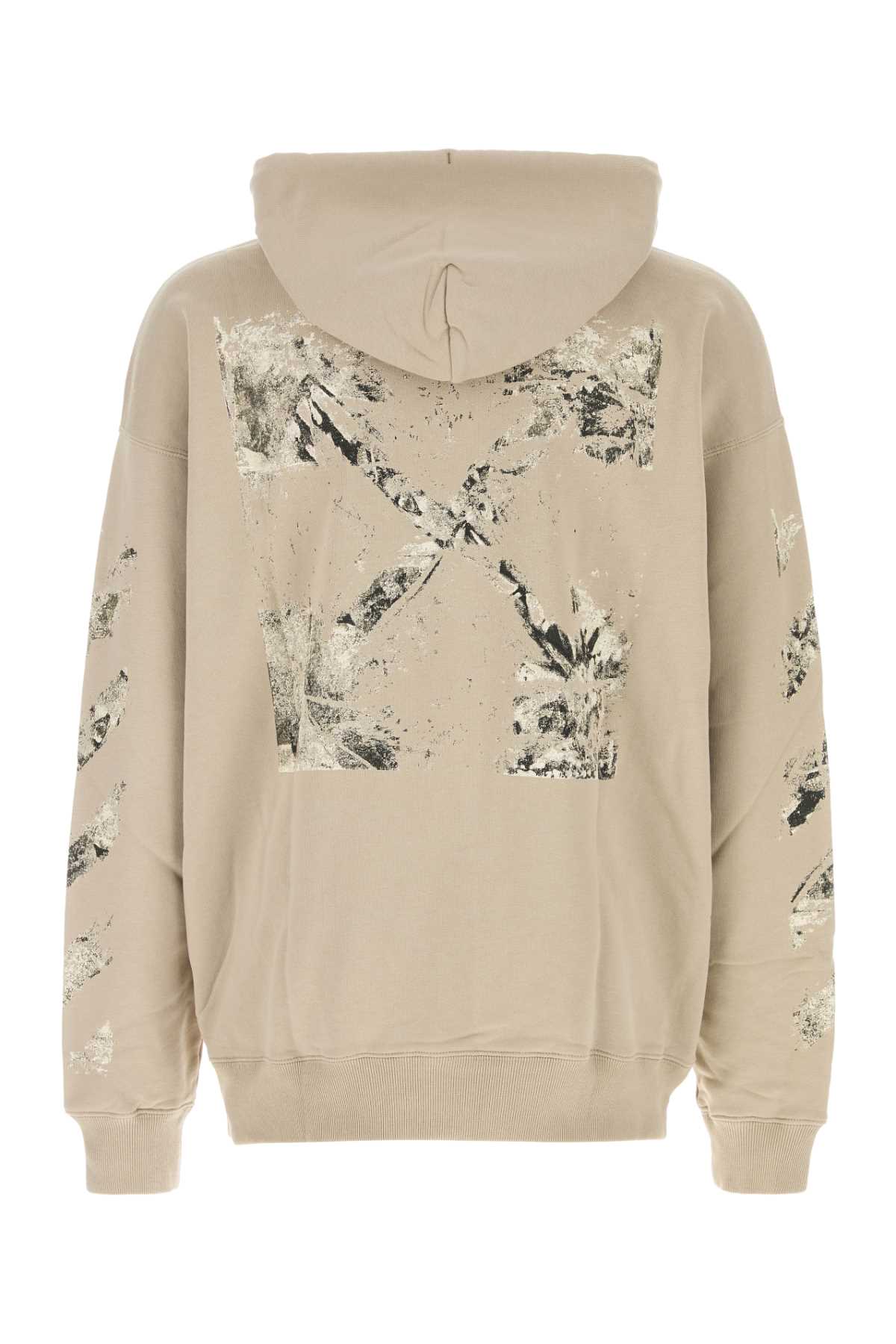 Off White Men Sand Cotton Sweatshirt OFF-WHITE