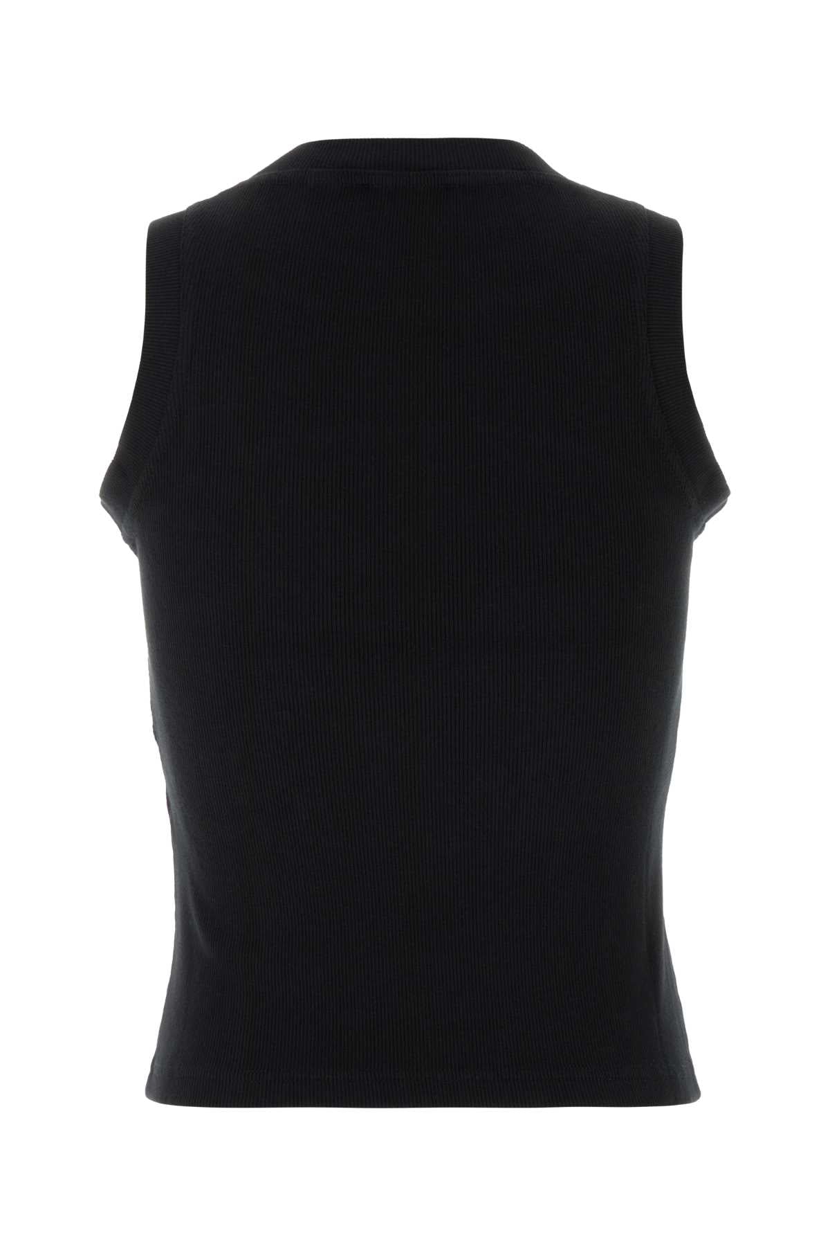 Off White Women Black Stretch Cotton Tank Top OFF-WHITE