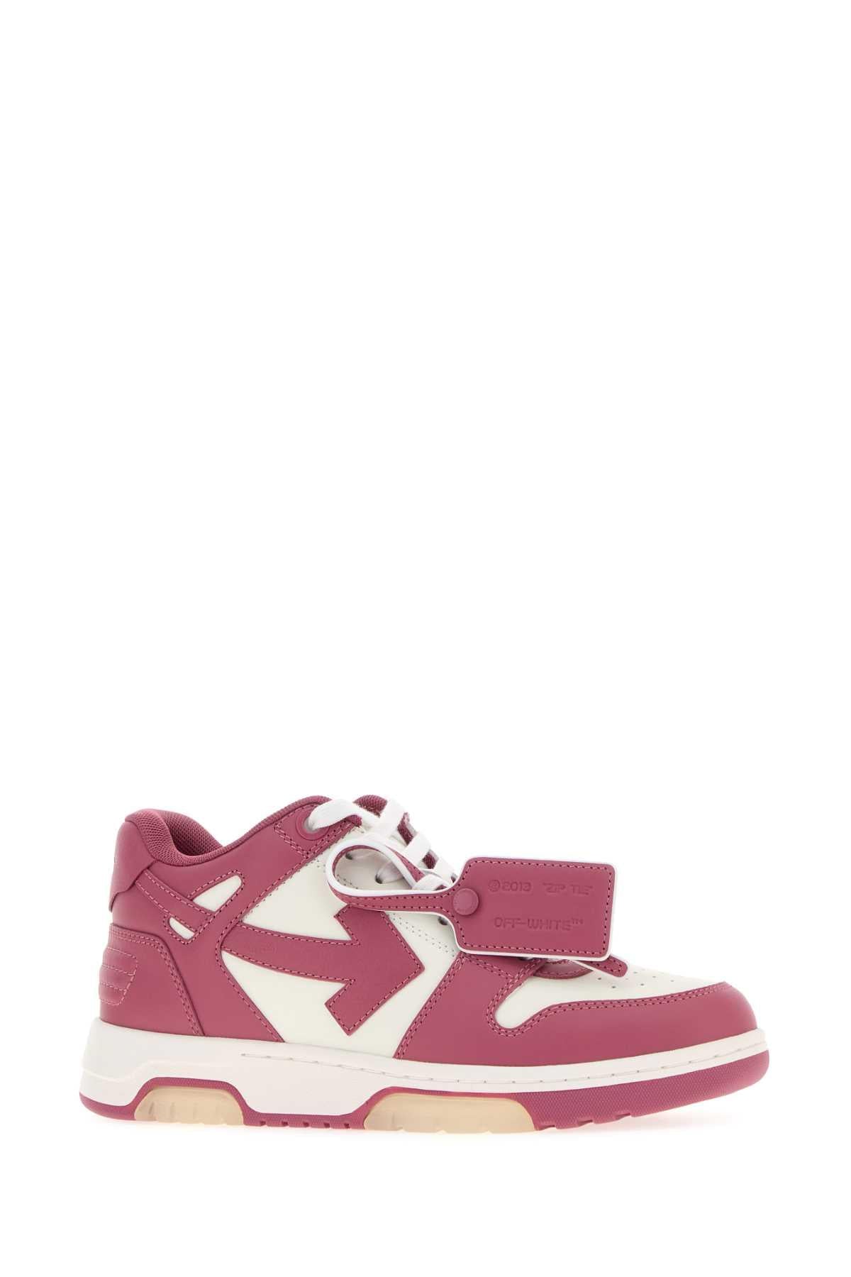 Off White Women Two-Tone Leather Out Of Office Sneakers OFF-WHITE