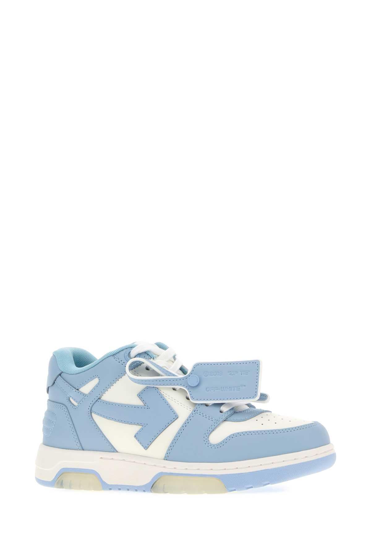 Off White Women Two-Tone Leather Out Of Office Sneakers OFF-WHITE