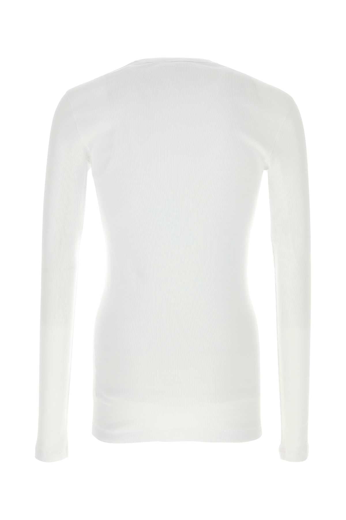 Dolce & Gabbana Men White Stretch Cotton T-Shirt DOLCE & GABBANA