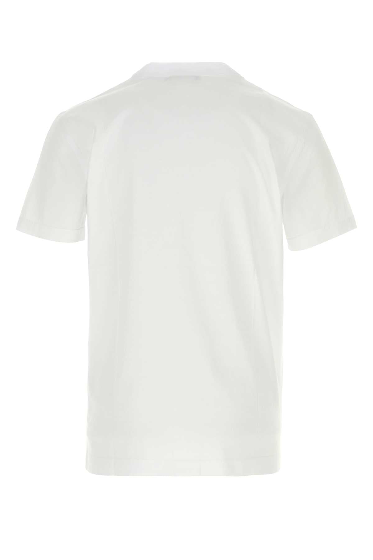 Dolce & Gabbana Men White Cotton T-Shirt DOLCE & GABBANA