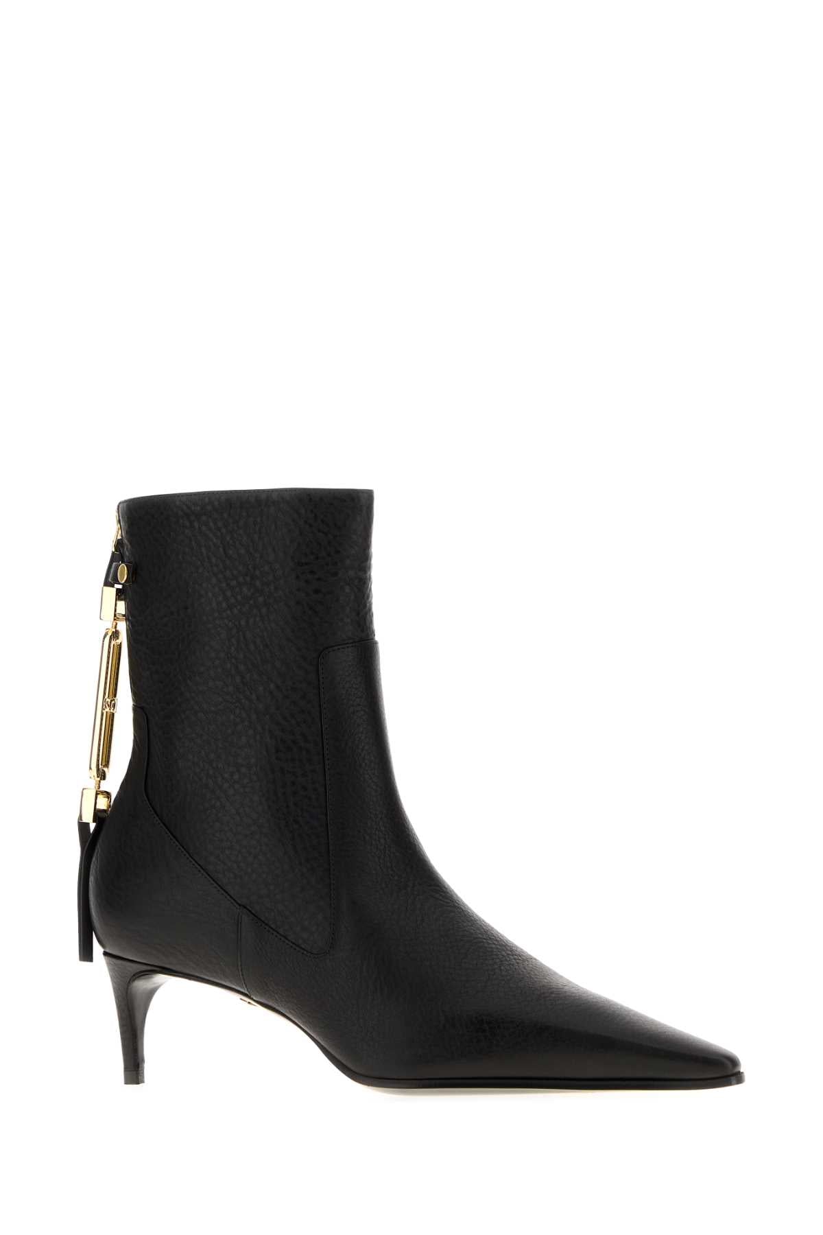 Dsquared Women Black Leather Ankle Boots DSQUARED2