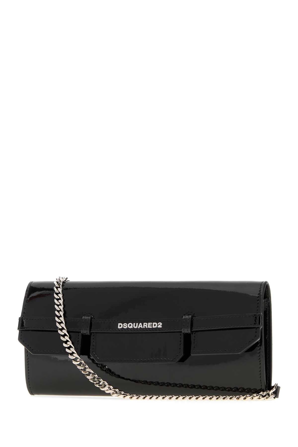 Dsquared Women Black Leather Crossbody Bag DSQUARED2