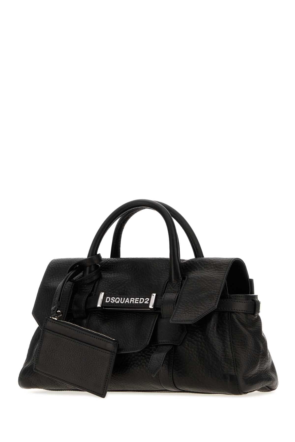 Dsquared Women Black Leather Handbag DSQUARED2