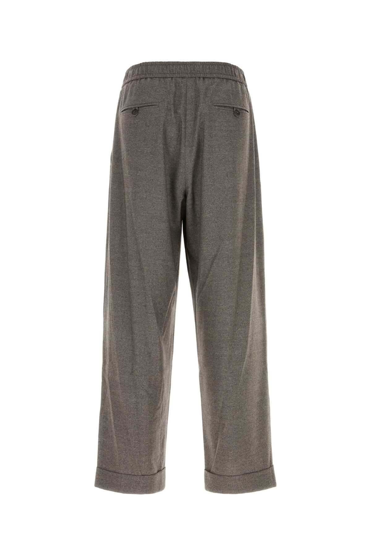 Giorgio Armani Men Melange Brown Wool Blend Pant GIORGIO ARMANI