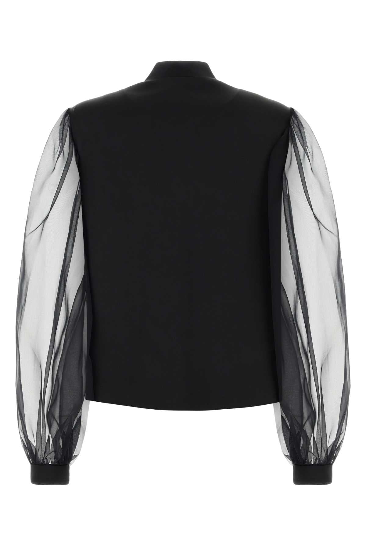 Giorgio Armani Women Black Satin Shirt GIORGIO ARMANI