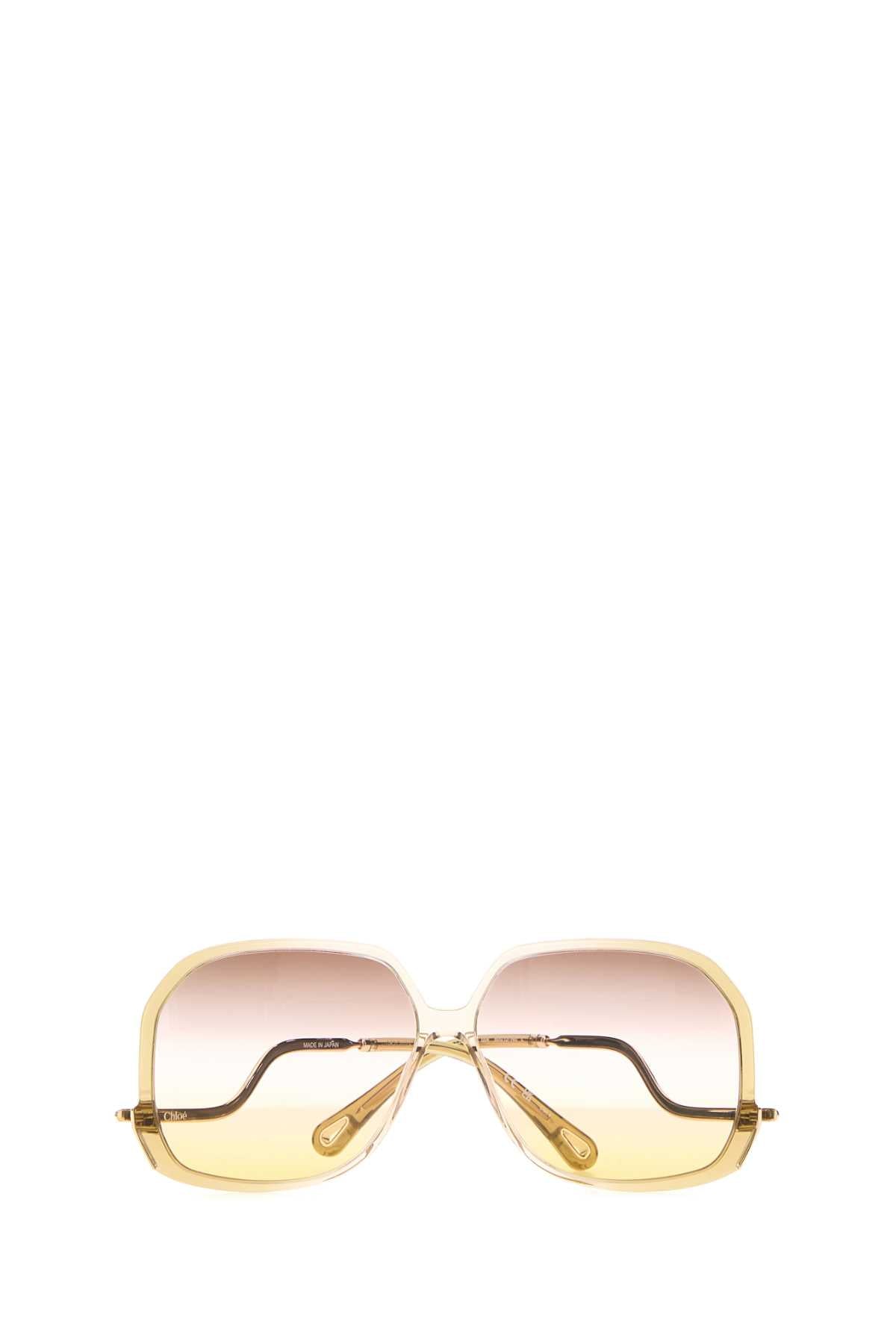Chloe Women Yellow Acetate Sunglasses CHLOE