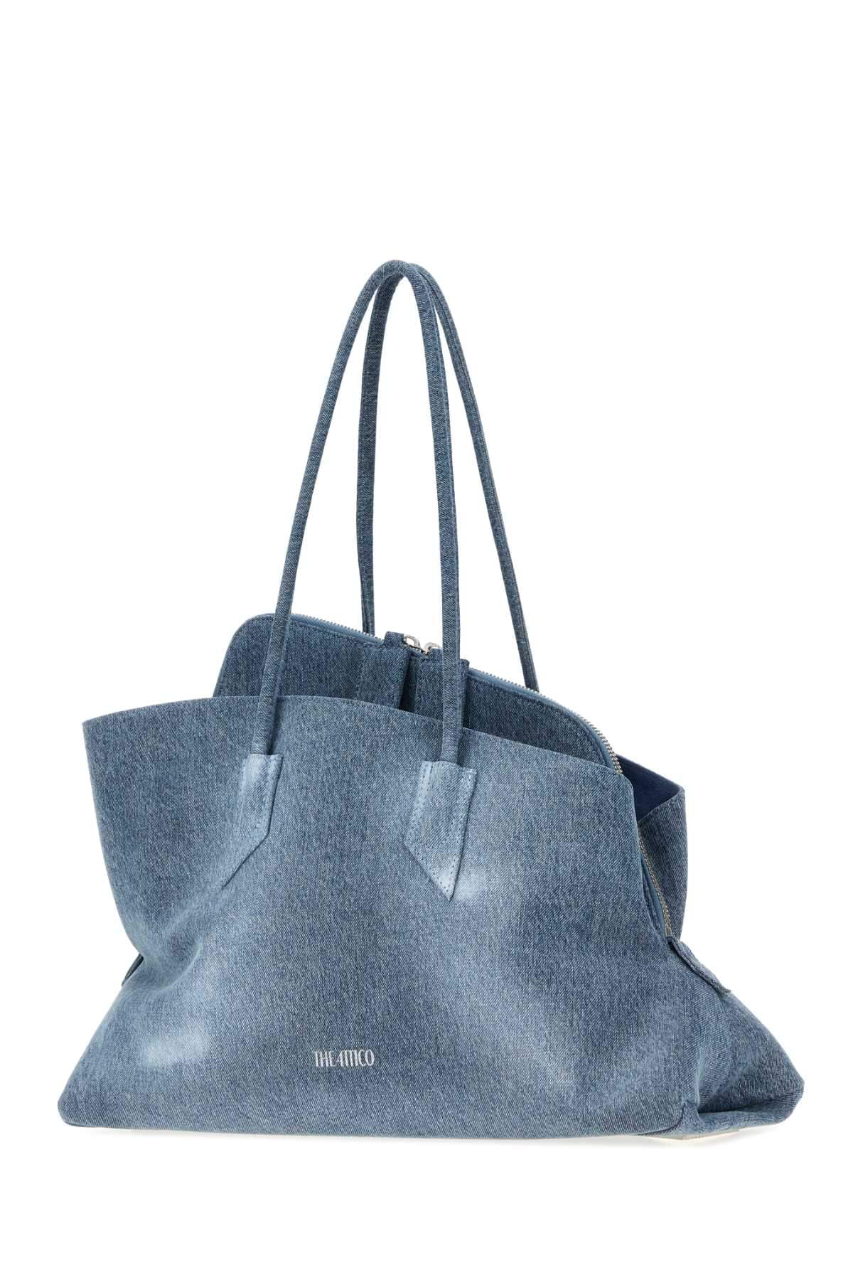The Attico Women Denim Medium La Passeggiata Shoulder Bag THE ATTICO