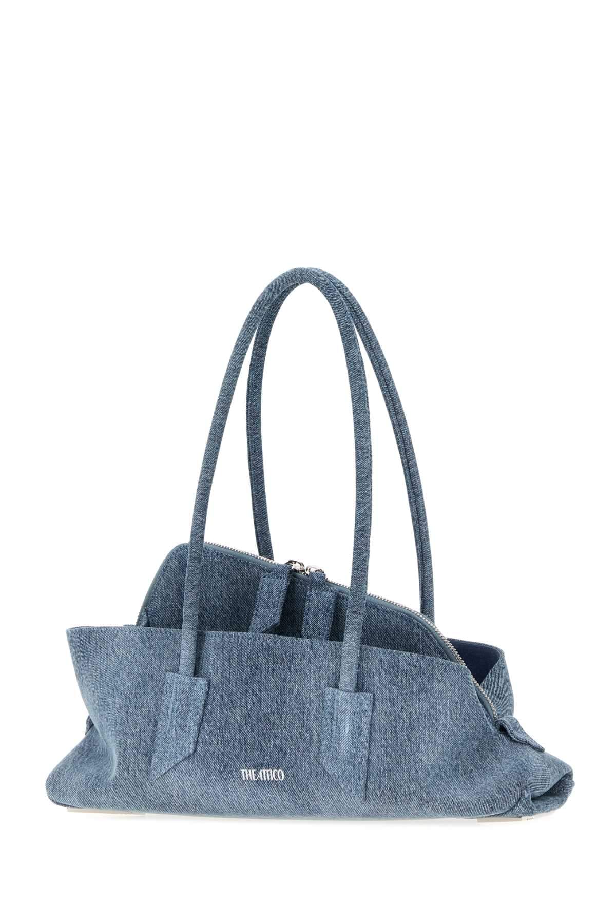 The Attico Women Denim Small La Passeggiata Shoulder Bag THE ATTICO