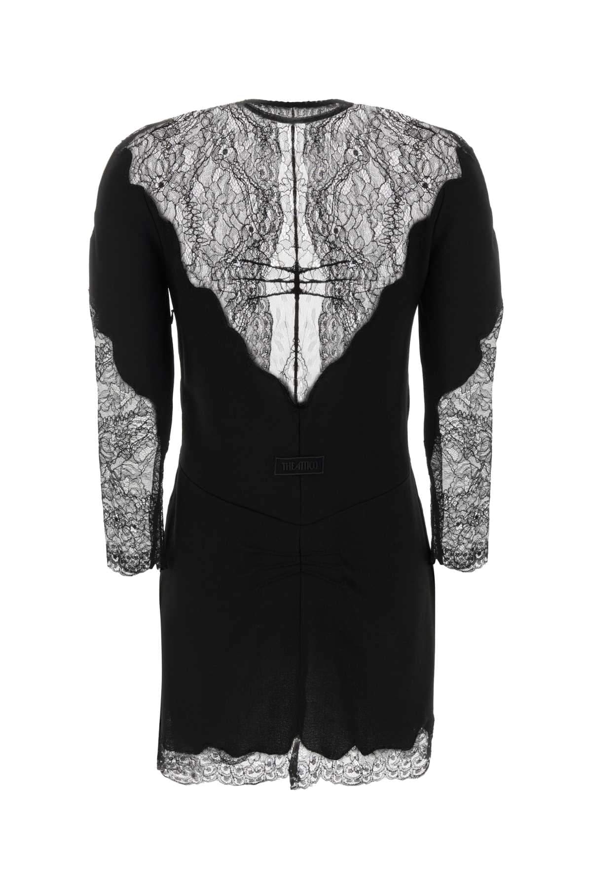 The Attico Women Black Crepe Dress THE ATTICO