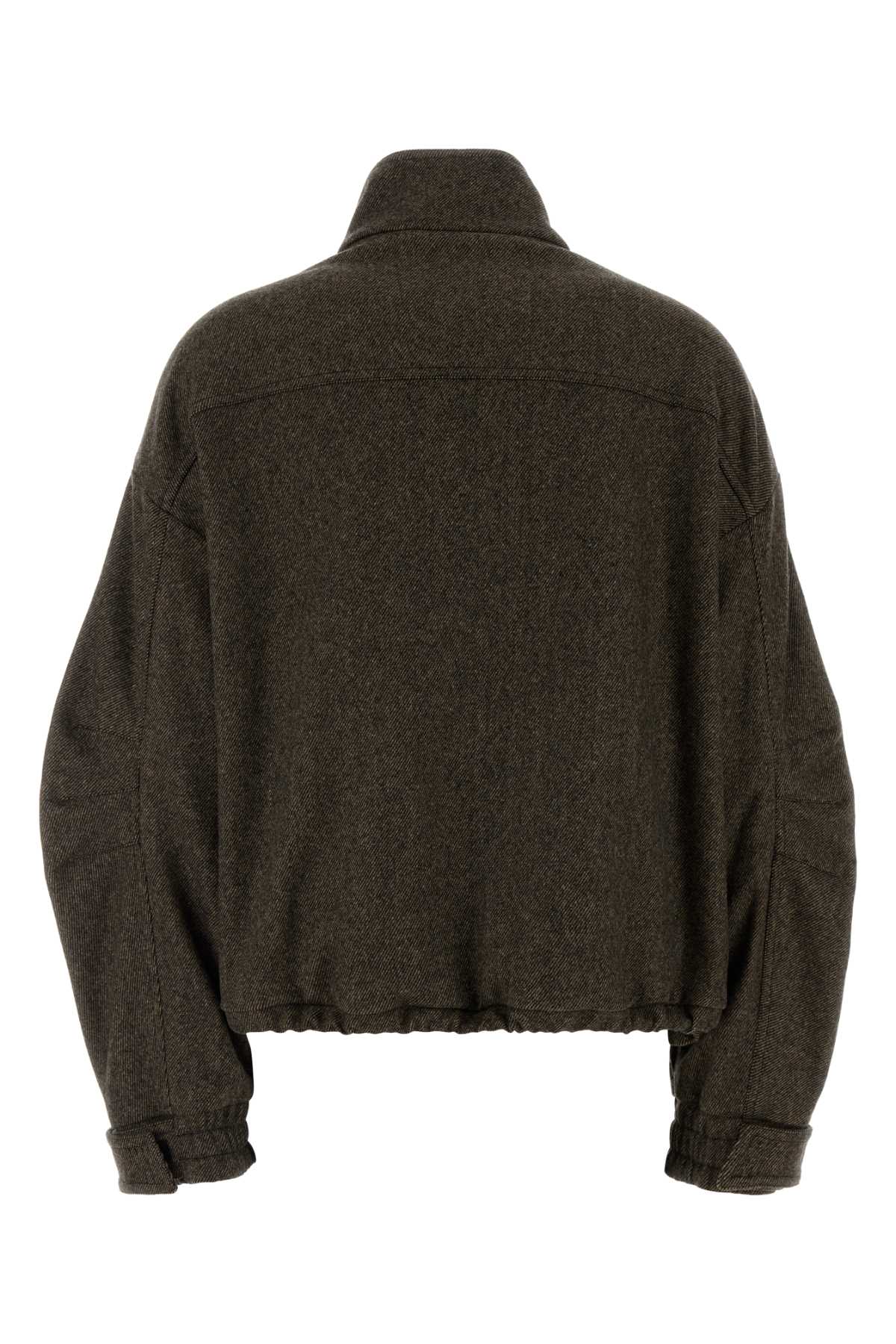 The Attico Women Embroidered Wool Blend Bomber Jacket THE ATTICO