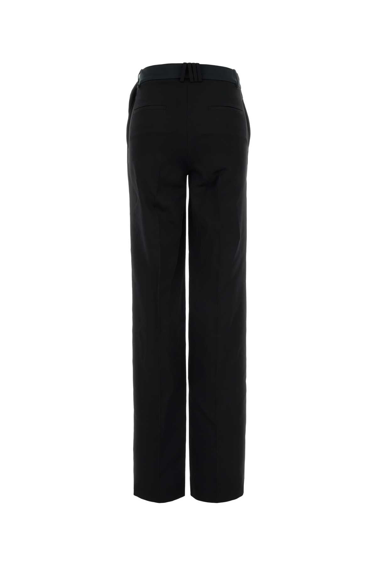 The Attico Women Black Wool Pant THE ATTICO