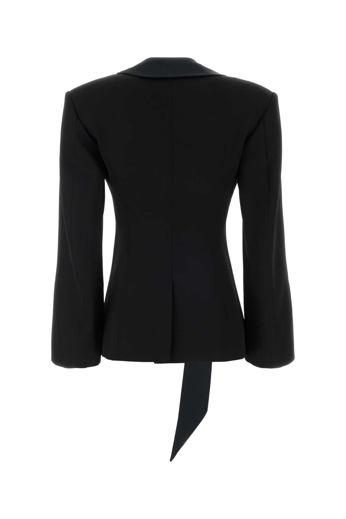 The Attico Women Black Wool Blazer THE ATTICO