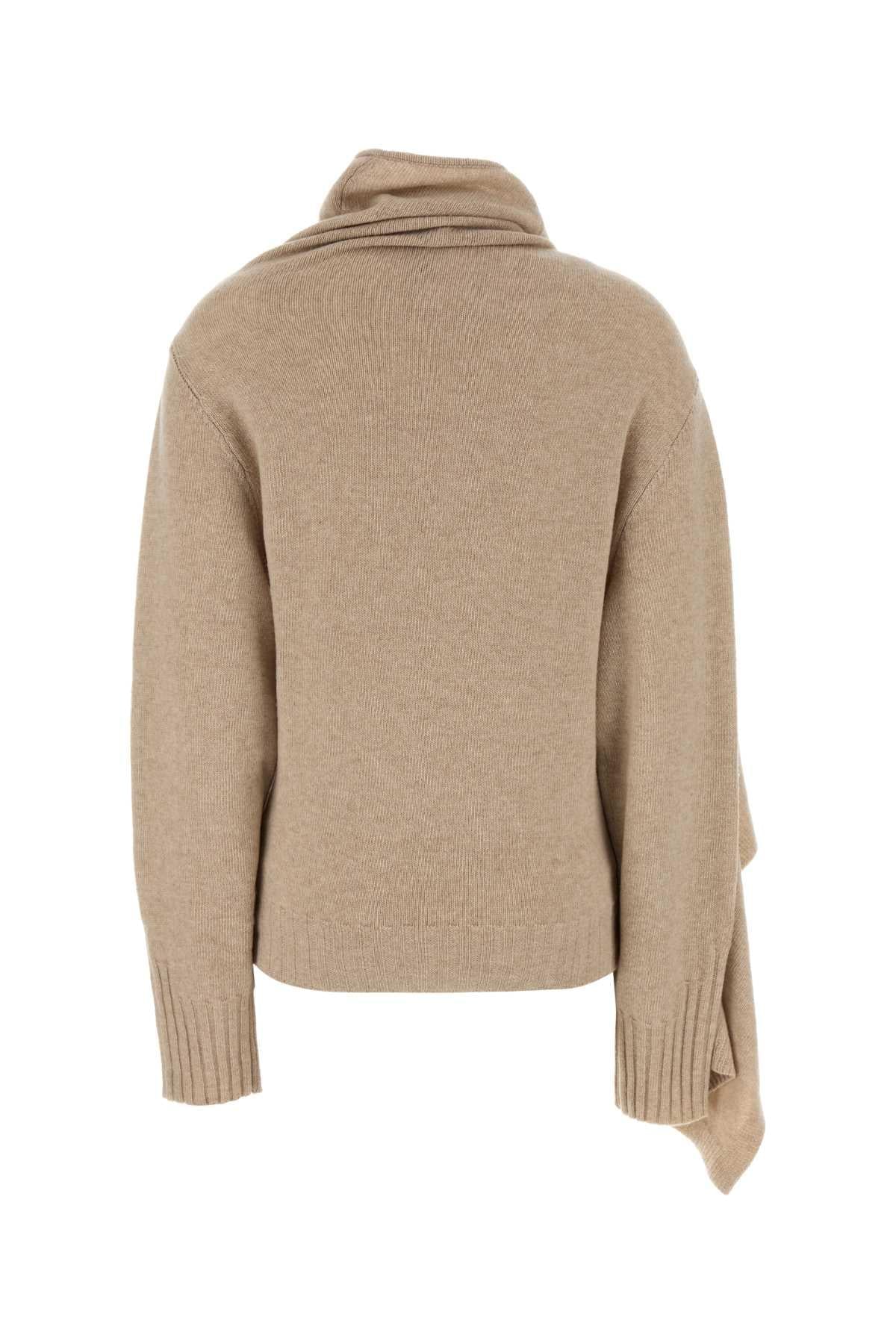 The Attico Women Sand Wool Sweater THE ATTICO