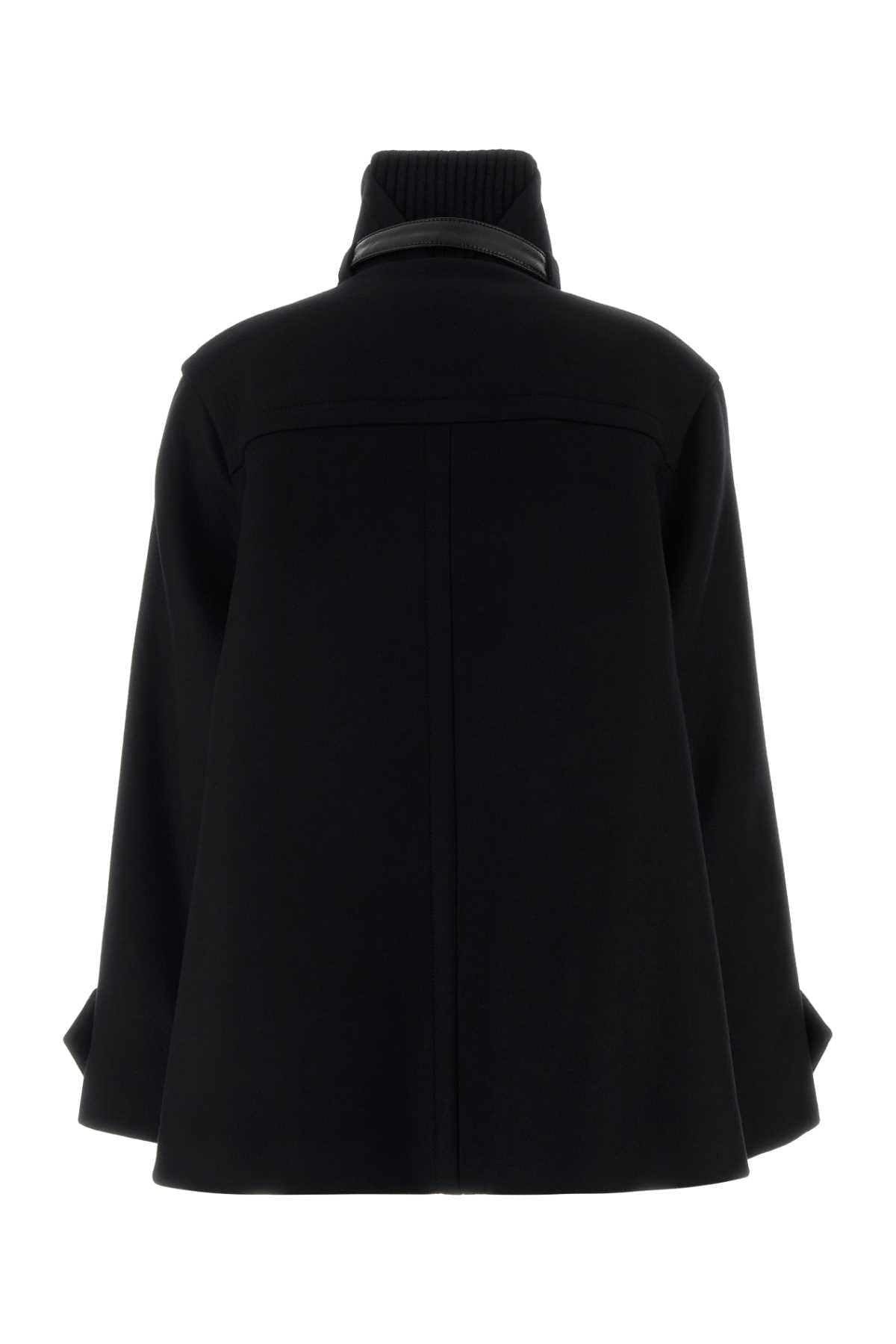 Lanvin Women Black Wool Coat LANVIN