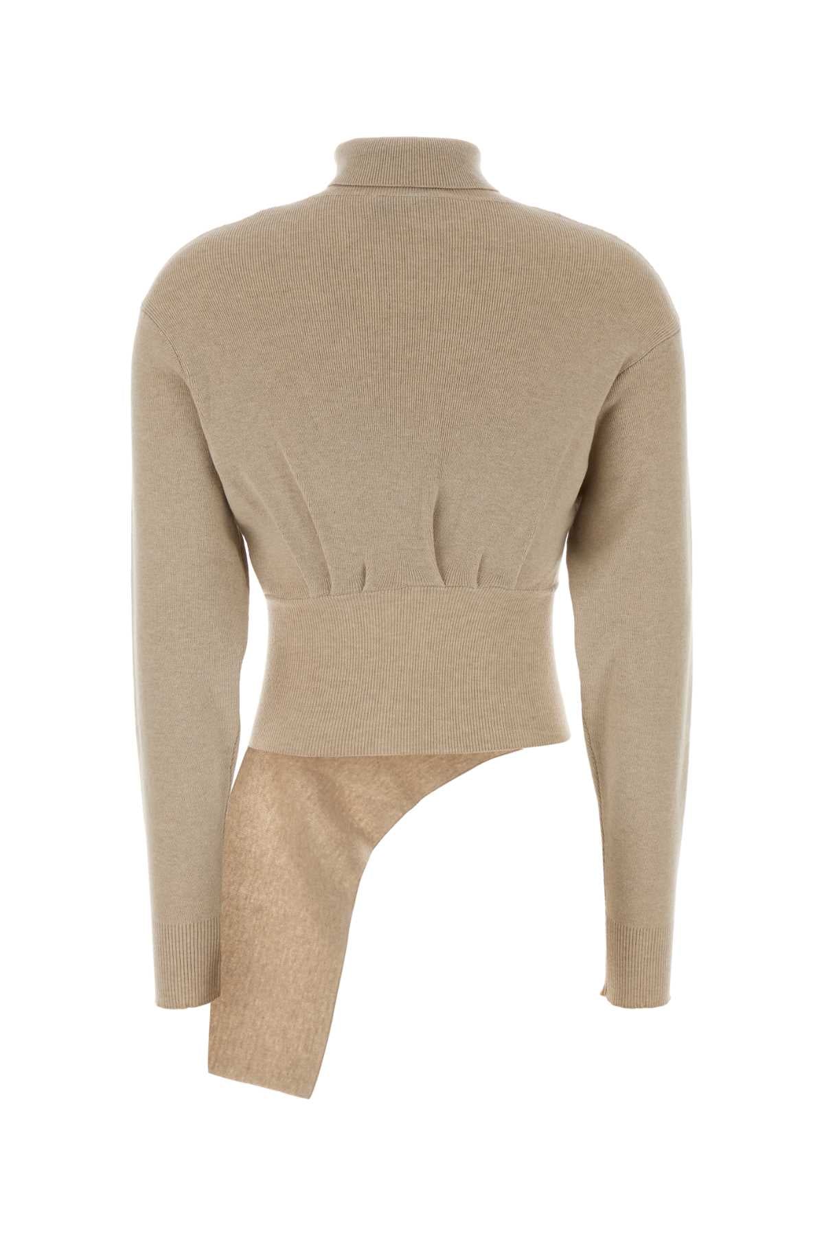 Lanvin Women Sand Wool Blend Sweater LANVIN