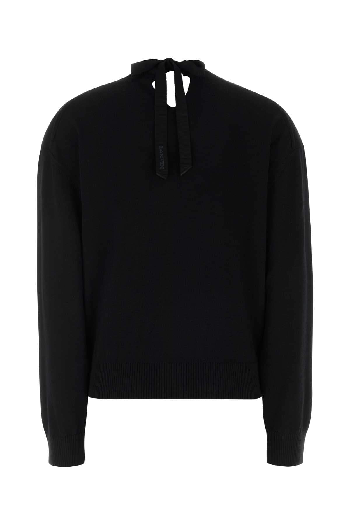 Lanvin Women Black Wool Blend Sweater LANVIN