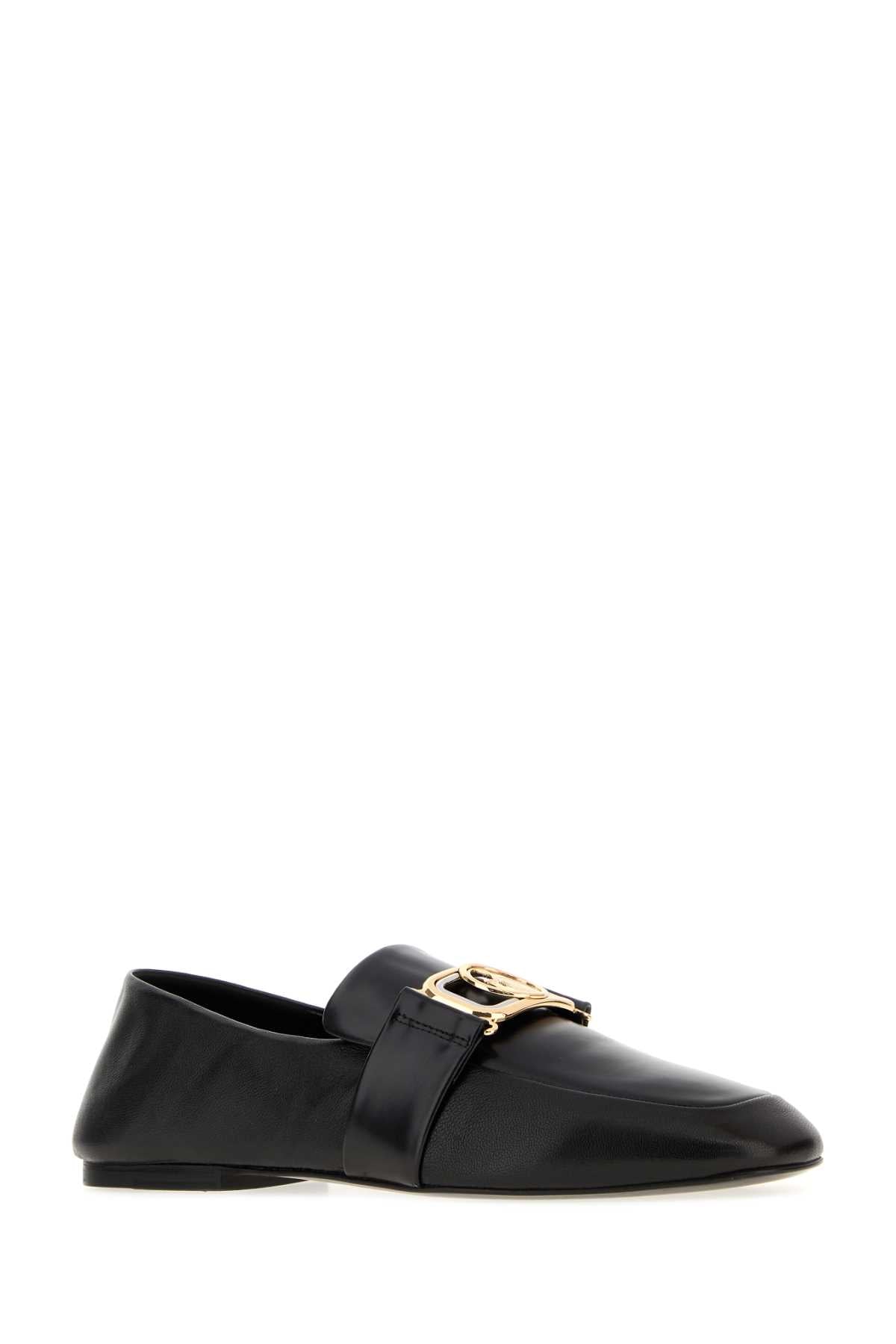 Lanvin Women Black Leather Loafers LANVIN