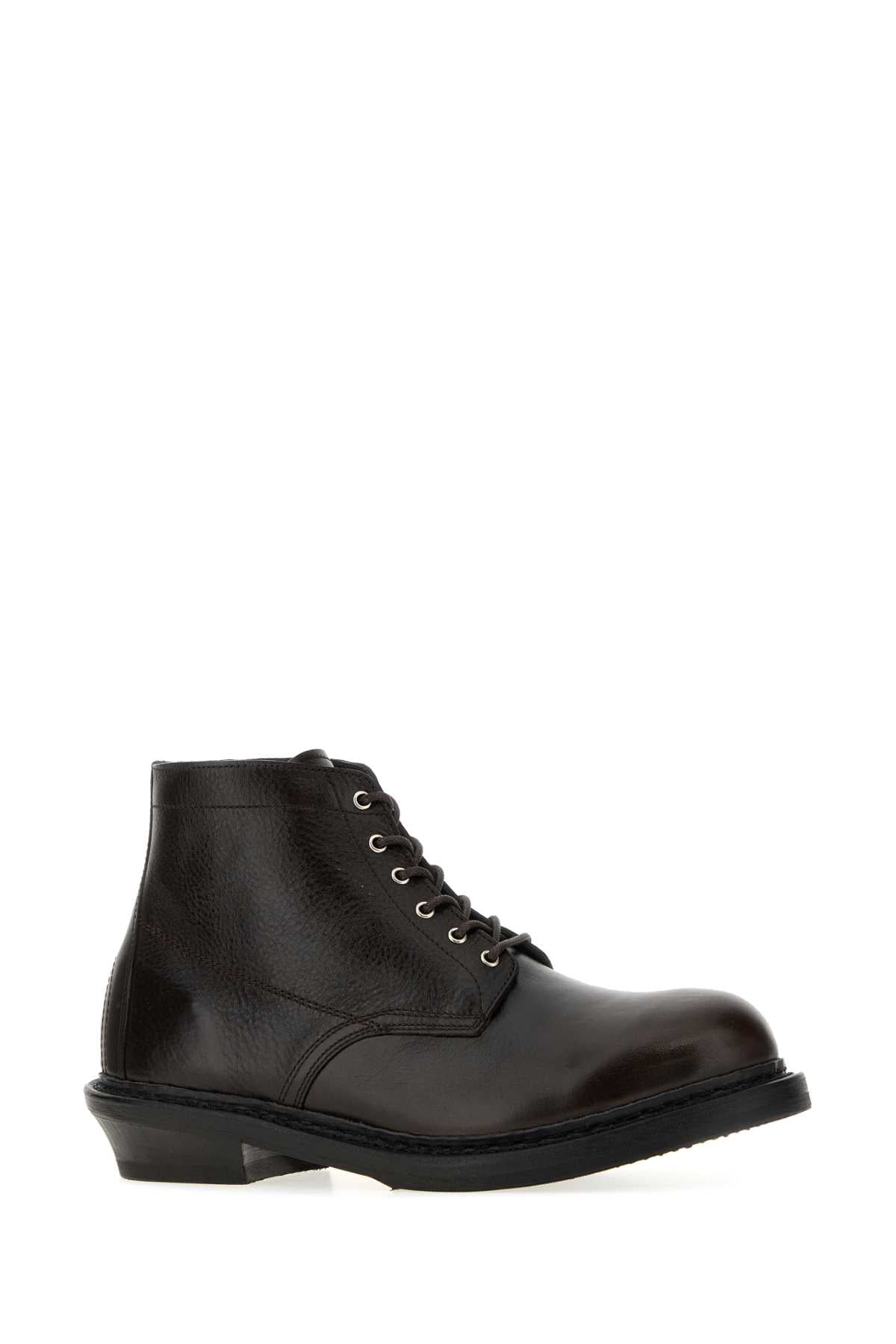 Our Legacy Men Dark Brown Leather Cortege Ankle Boots OUR LEGACY