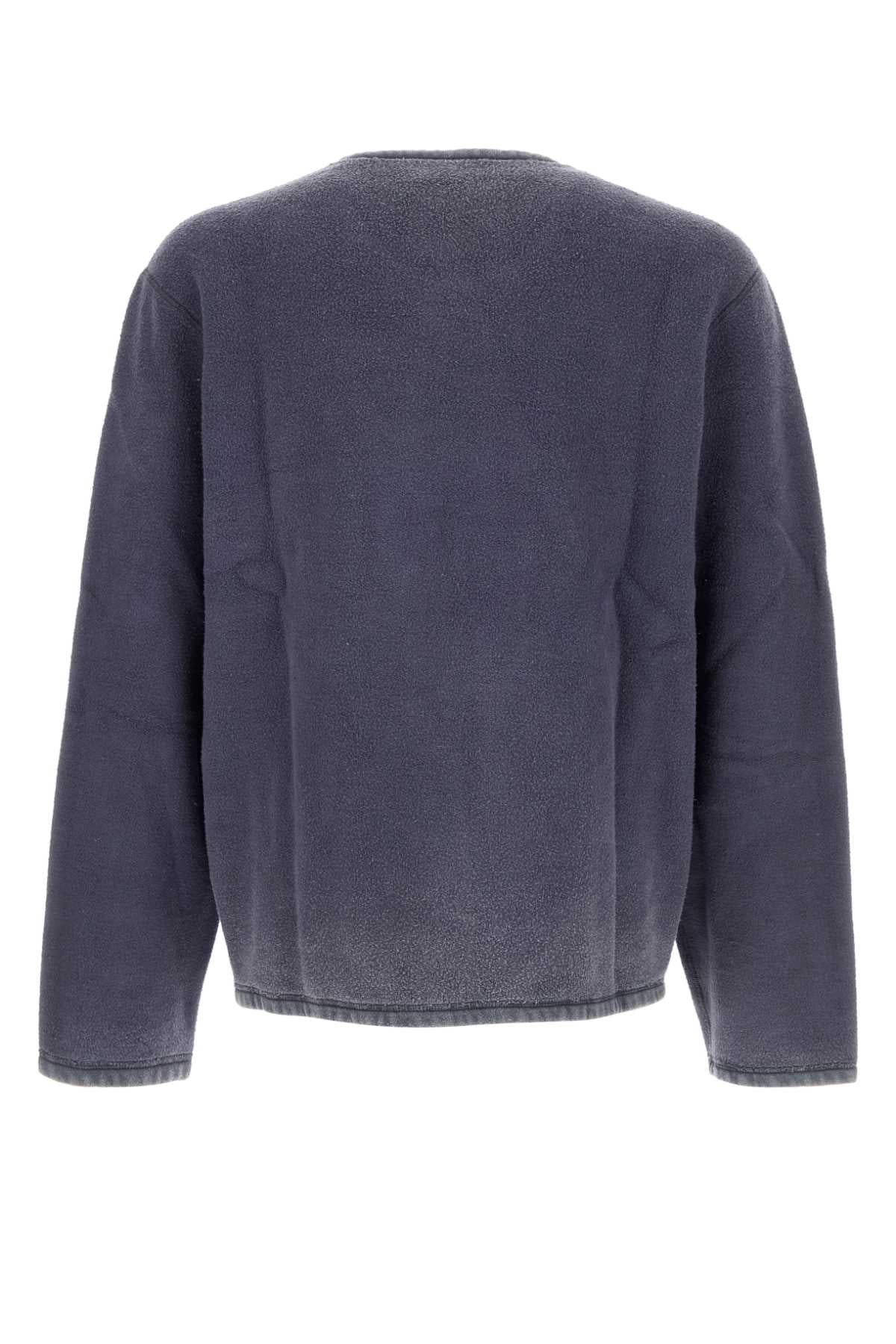 Our Legacy Men Air Force Blue Cotton Sweatshirt OUR LEGACY