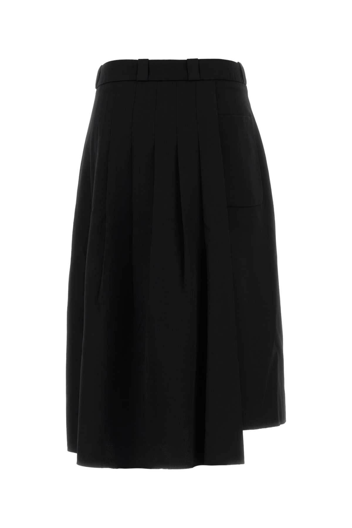 Our Legacy Women Black Gabardine Origami Skirt OUR LEGACY