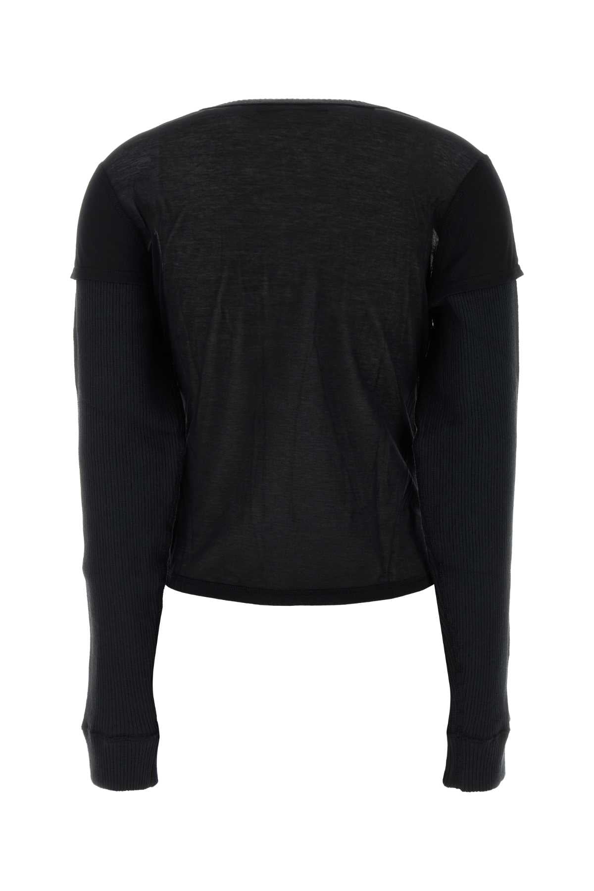 Our Legacy Women Black Cotton Blend Cardigan OUR LEGACY