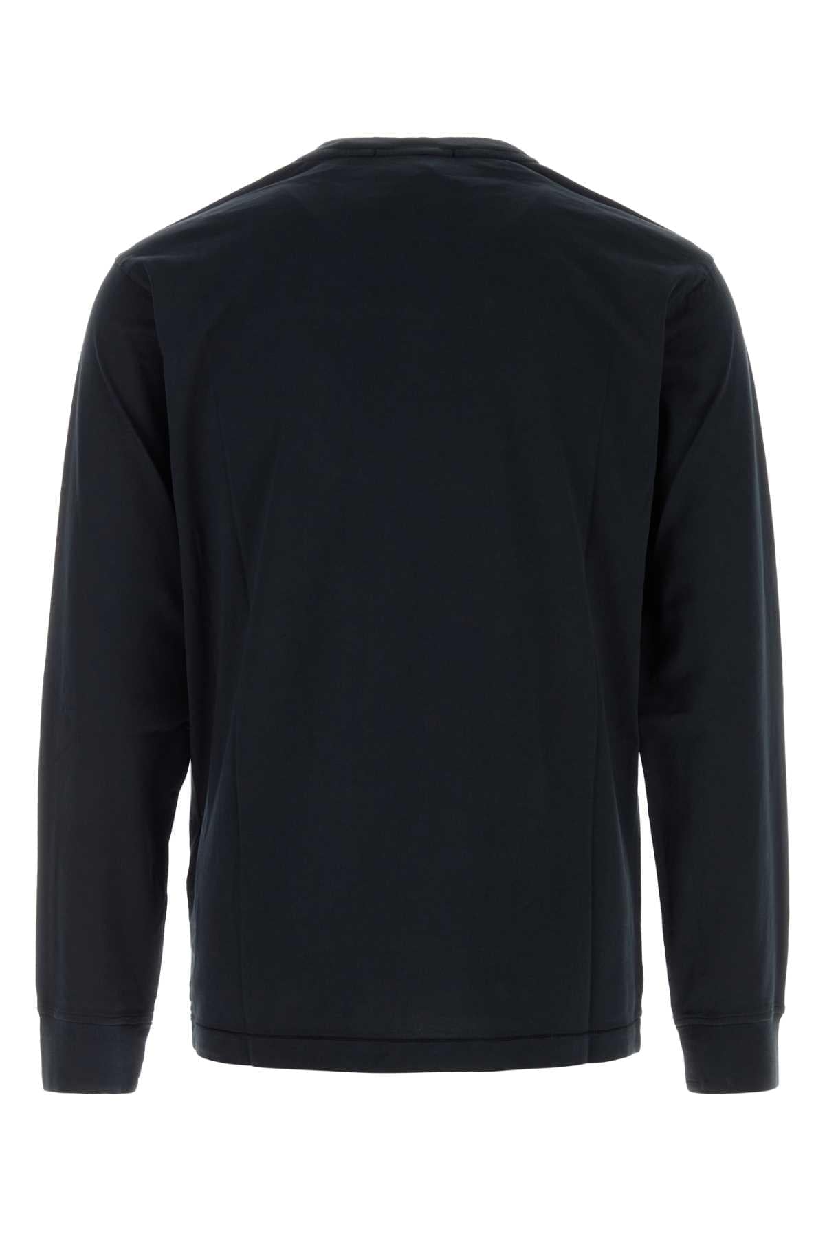 Stone Island Men Midnight Blue Cotton T-Shirt STONE ISLAND