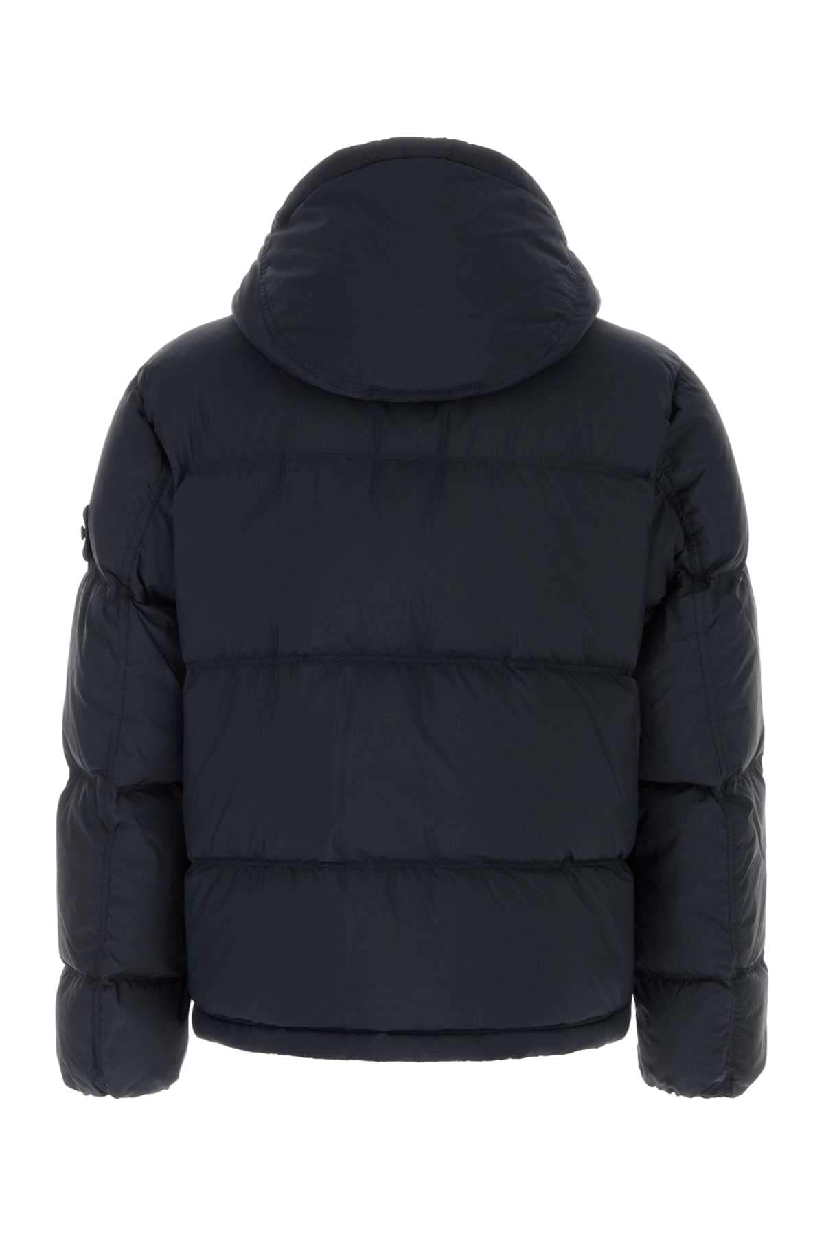 Stone Island Men Navy Blue Nylon Down Jacket STONE ISLAND