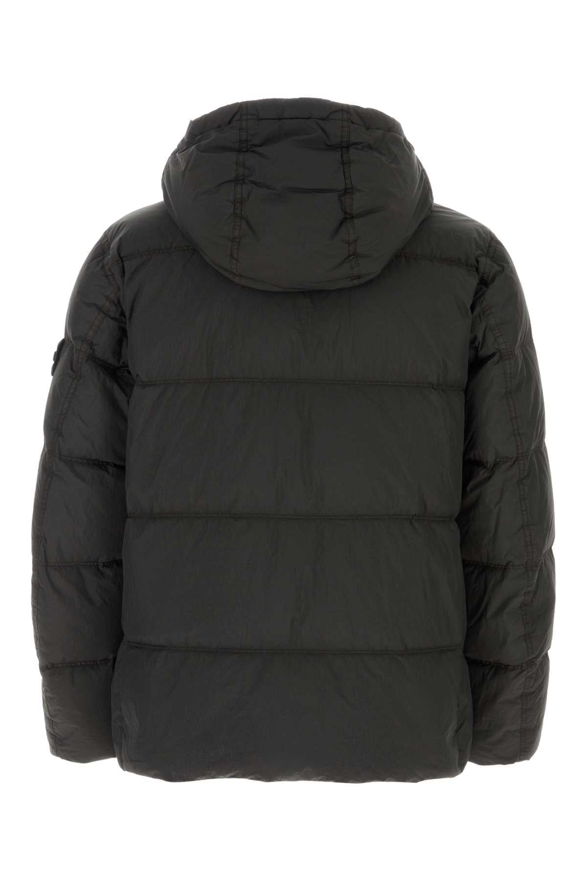 Stone Island Men Graphite Nylon Down Jacket STONE ISLAND