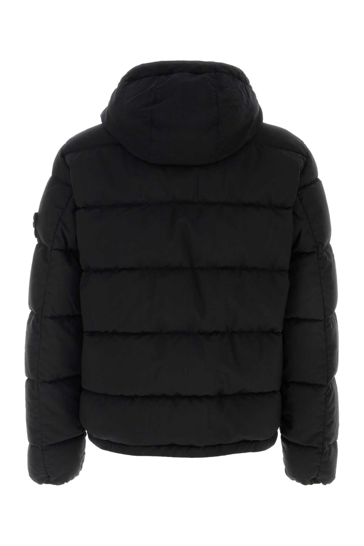 Stone Island Men Black Stretch Wool Blend Down Jacket STONE ISLAND