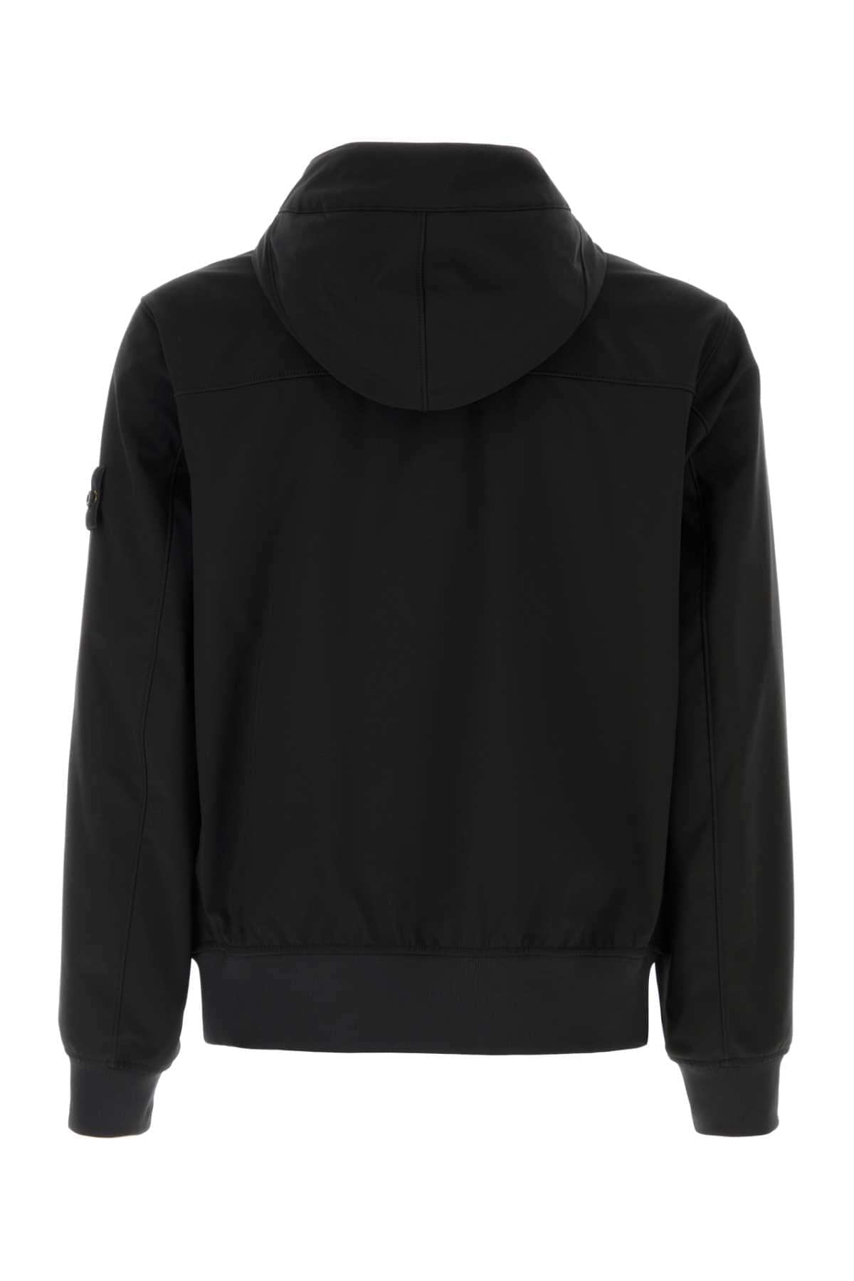 Stone Island Men Black Stretch Polyester Jacket STONE ISLAND