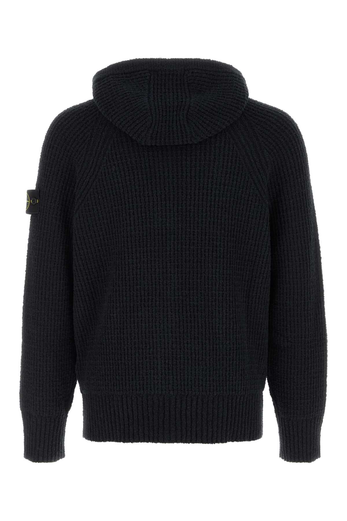 Stone Island Men Midnight Blue Cotton Blend Sweatshirt STONE ISLAND